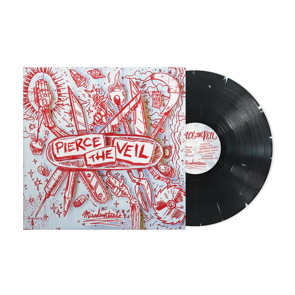 Pierce The Veil - Misadventures [Black / White Splatter Vinyl]