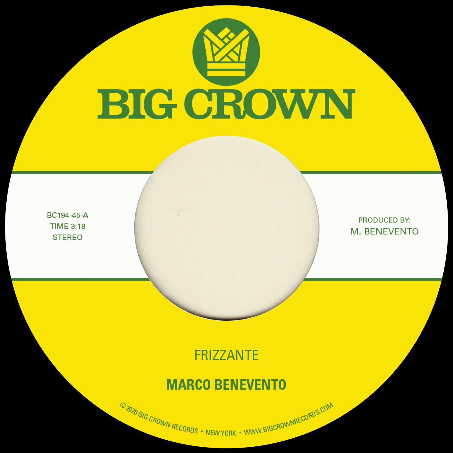 Marco Benevento - Frizzante b/w Turandot [7"]