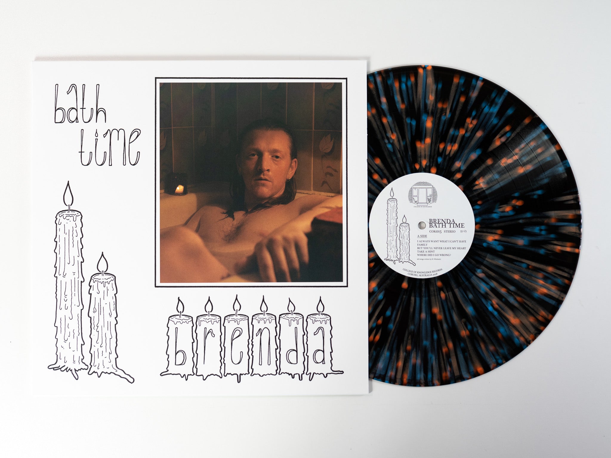 Brenda - Bath Time [Black Ice, Orange, and Blue Splatter Vinyl]