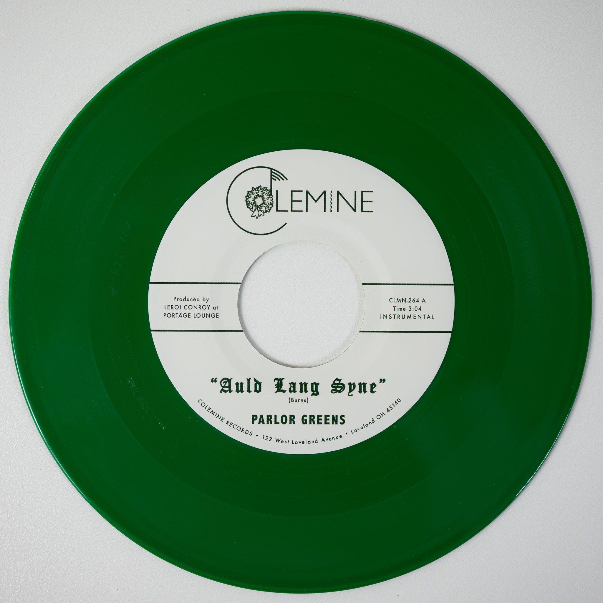 Parlor Greens - Auld Lang Syne / Everyday Will Be Like A Holiday [Opaque Green 7"]