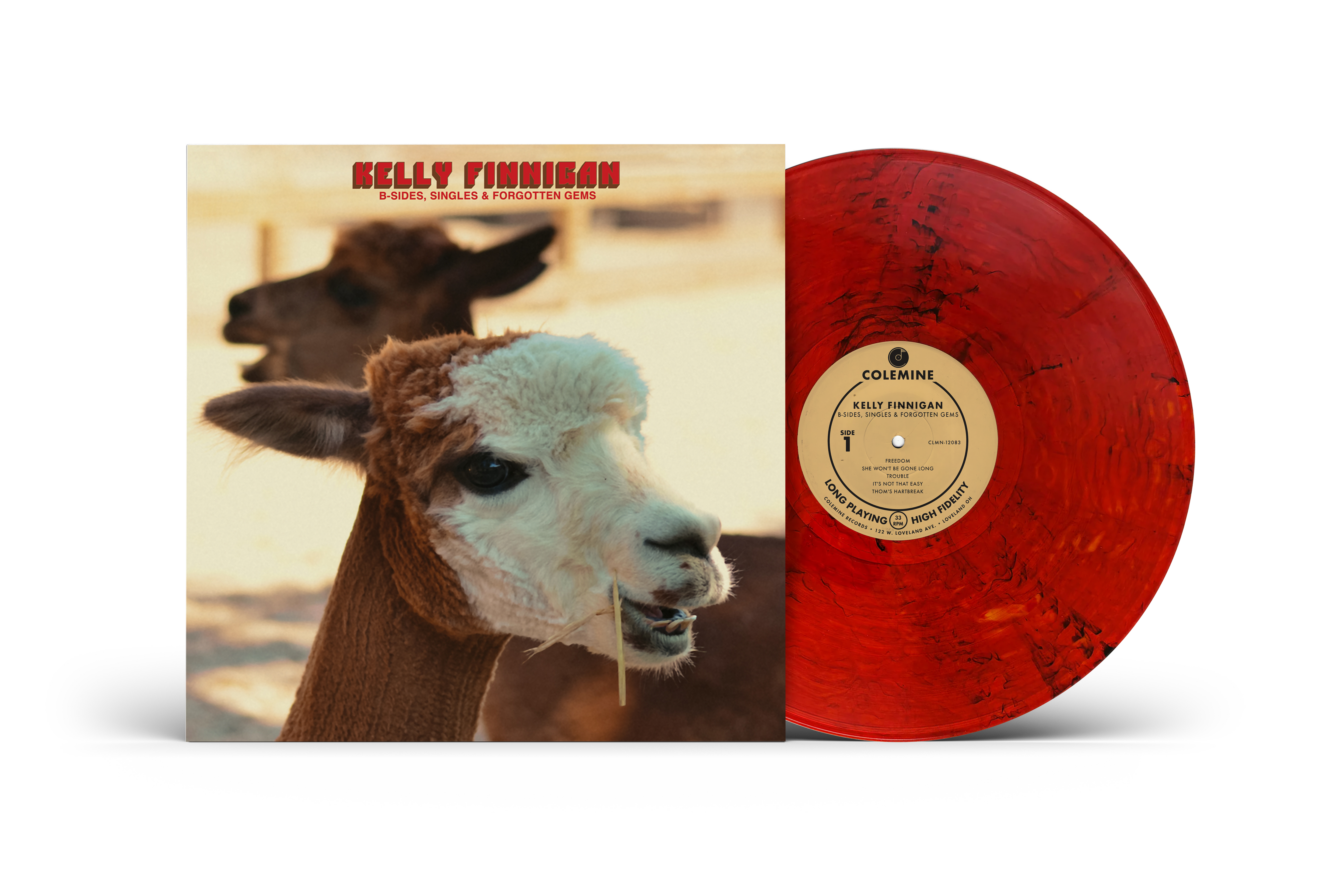 [PRE-ORDER] Kelly Finnigan - B-Sides, Singles & Forgotten Gems [Plaid Room Exclusive Fire Red w/ Black Swirl] [Release Date: 08/14/2026]