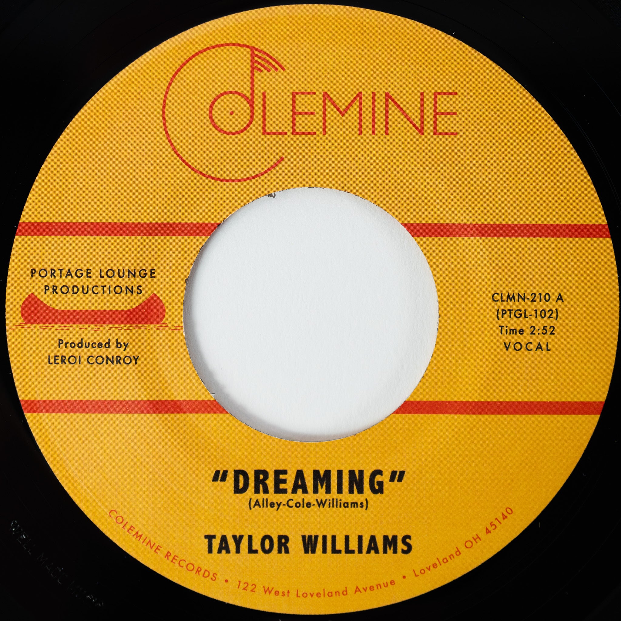 Taylor Williams - Dreaming / What About Me? [7"]
