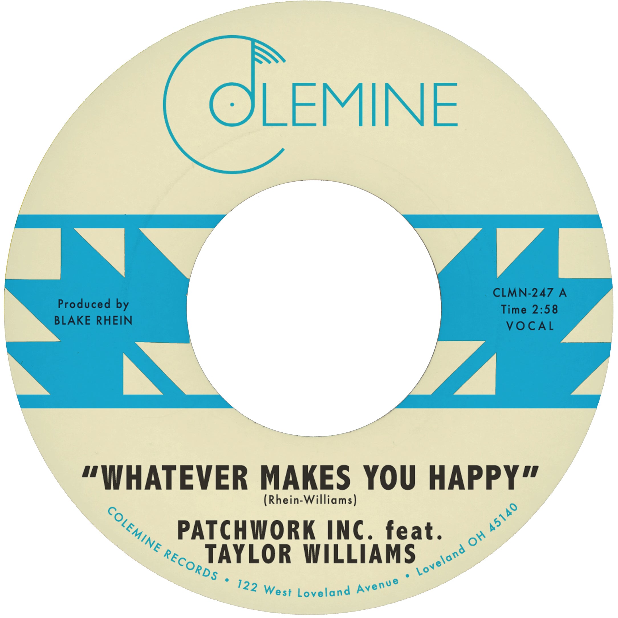 Patchwork Inc. - Whatever Makes You Happy / Last Forever [Seaglass Blue 7"]