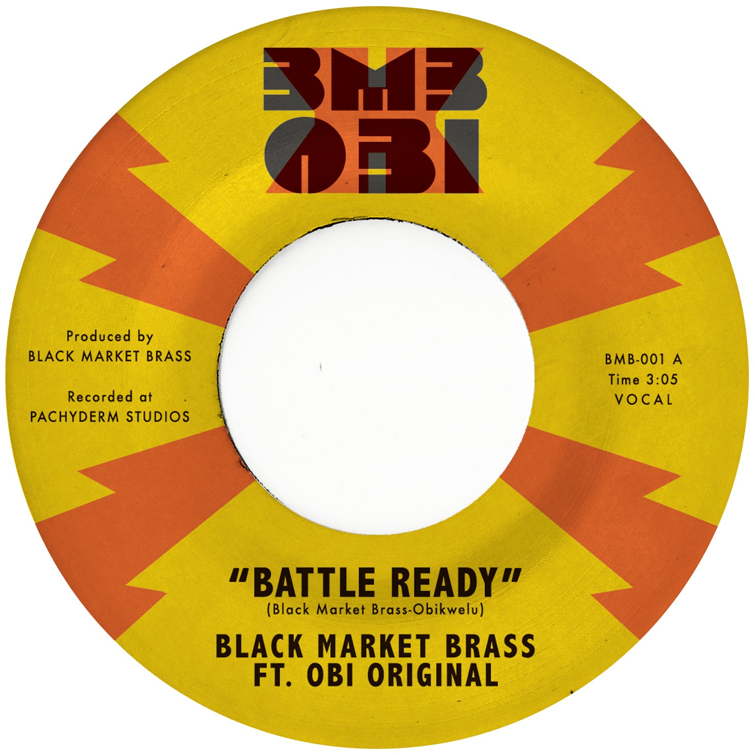Black Market Brass & Obi Original - Battle Ready / What You Make It [Orange 7" Vinyl]