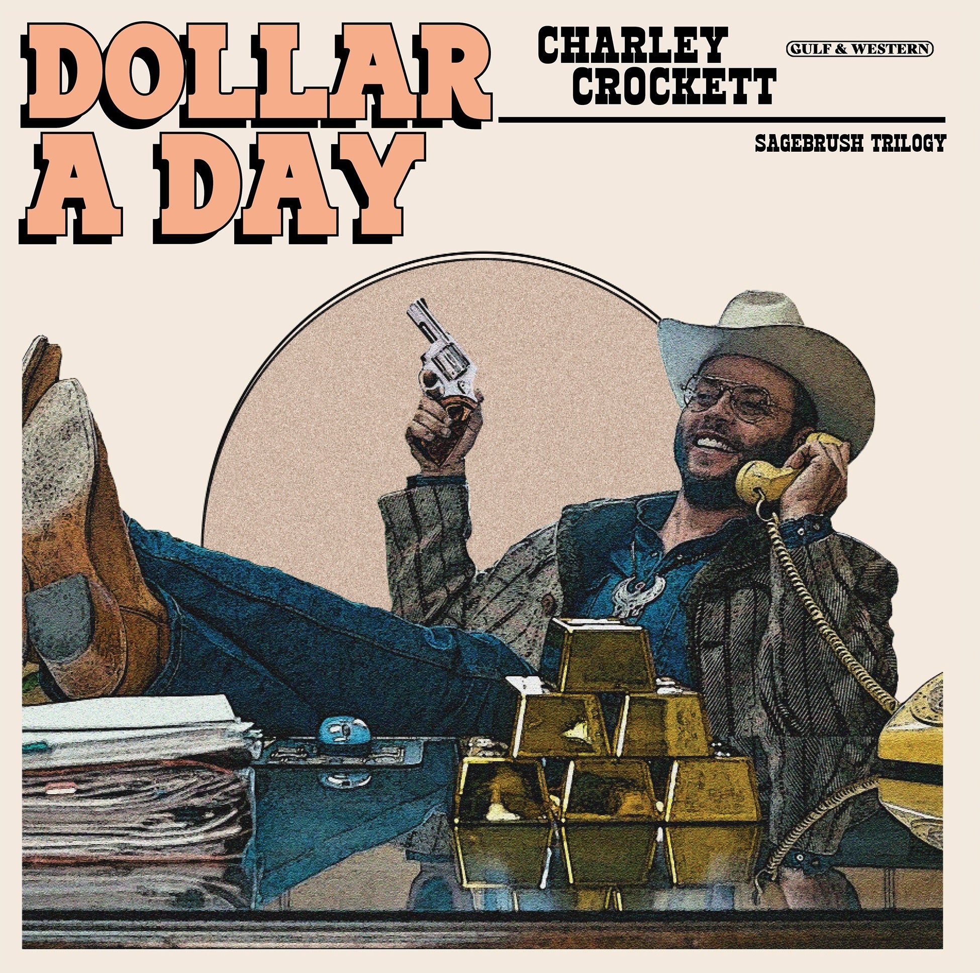 [PRE-ORDER] Charlie Crockett - Dollar A Day [Indie-Exclusive Blue Vinyl] [Release Date: 08/08/2025]