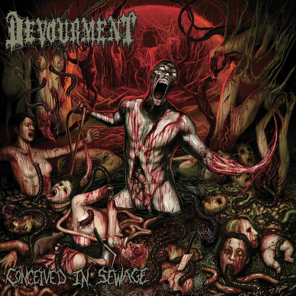 Devourment - Conceived In Sewage [Green, Red & White Splatter Vinyl]