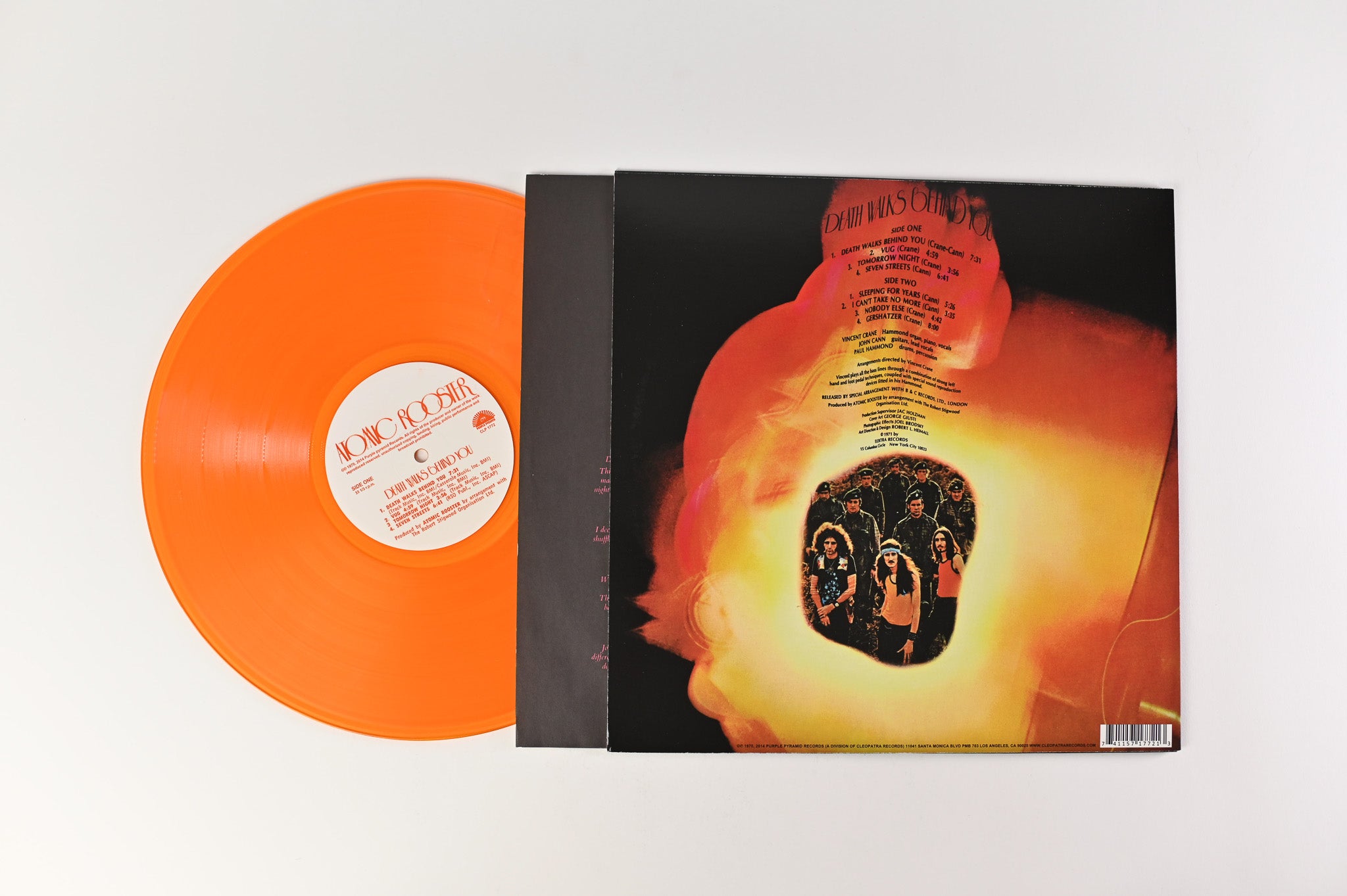 Atomic Rooster - Death Walks Behind You on Purple Pyramid Ltd Numbered Orange Vinyl Reissue