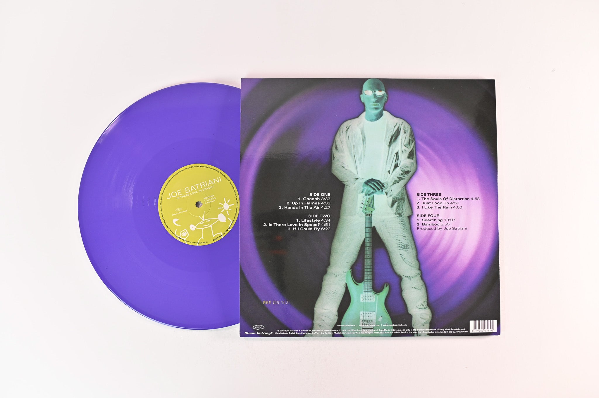 Joe Satriani - Is There Love In Space? on Music on Vinyl Ltd Numbered Purple Vinyl Reissue