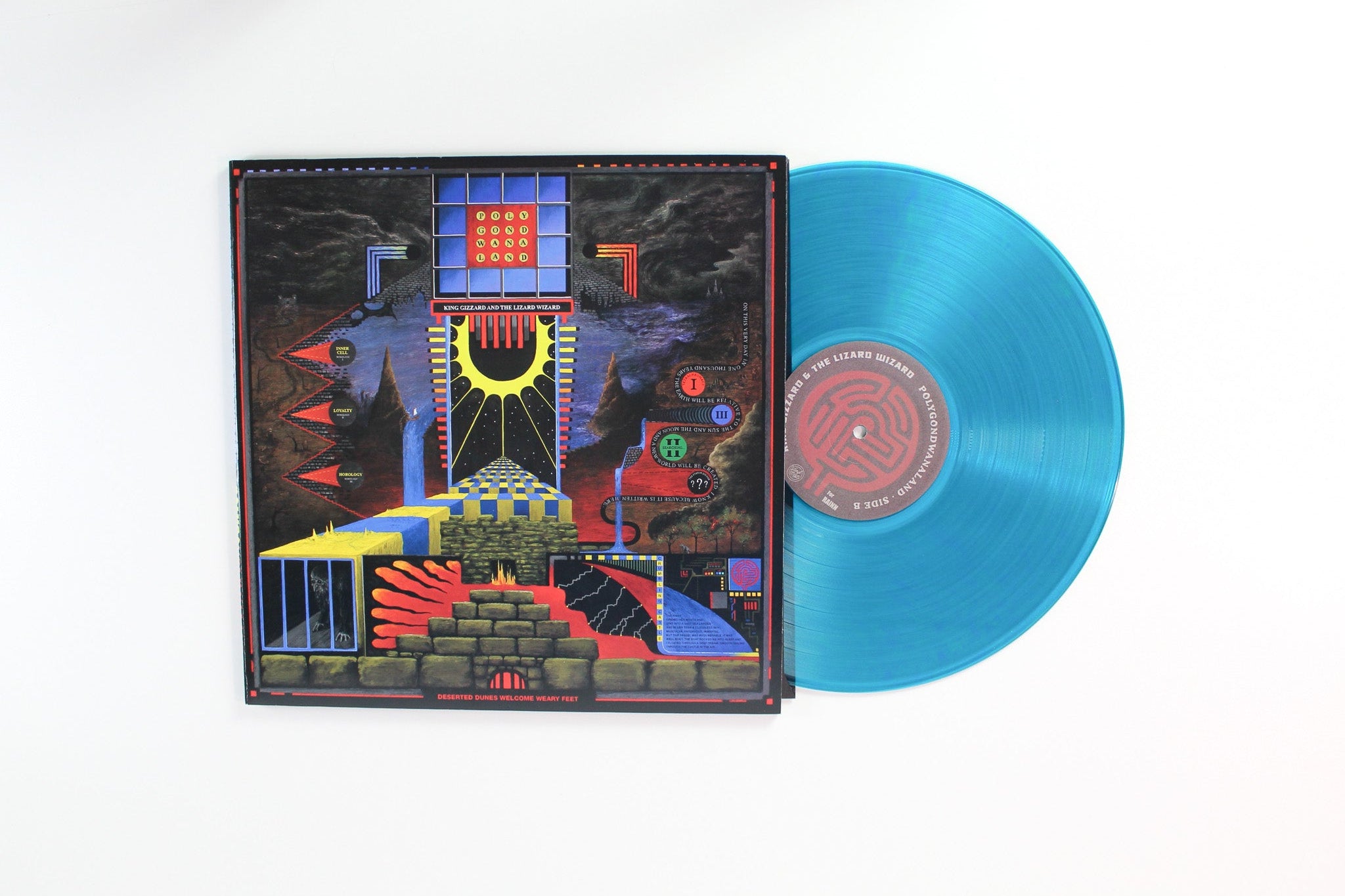 King Gizzard And The Lizard Wizard - Polygondwanaland on Vinyl Moon Ltd Deluxe Edition Teal Vinyl