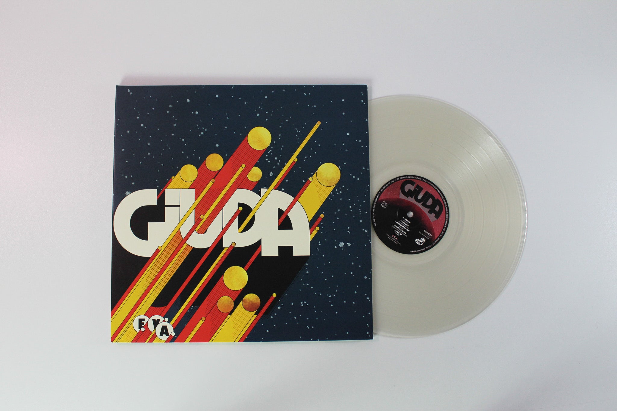 Giuda - E. V. A. on Rise Above Ltd Clear Vinyl