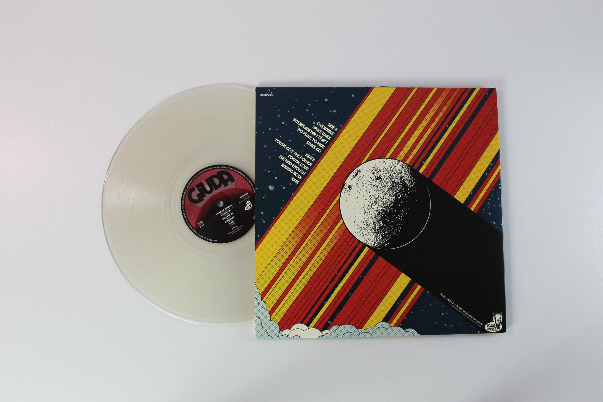 Giuda - E. V. A. on Rise Above Ltd Clear Vinyl