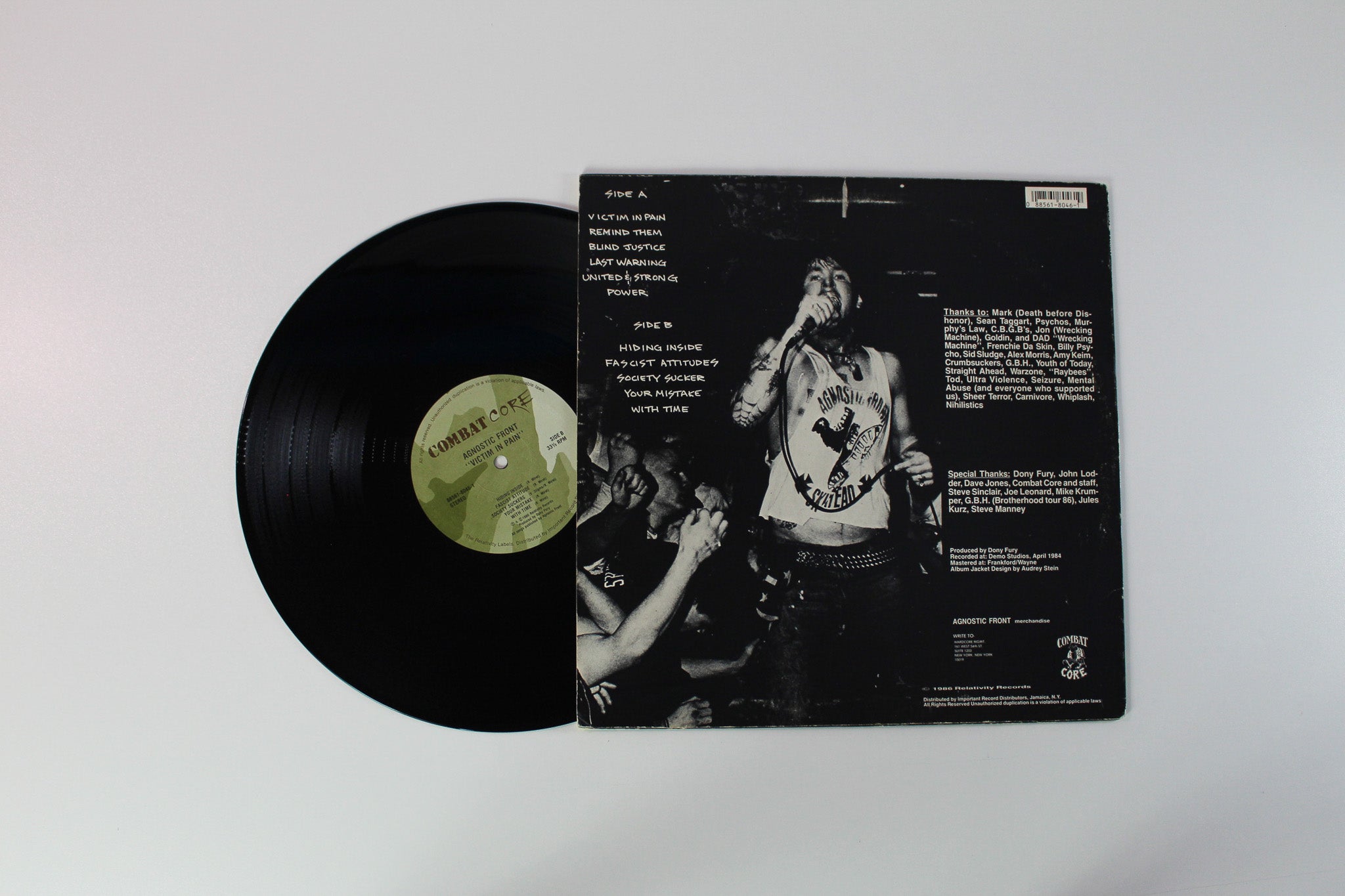 Agnostic Front Victim in Pain 12インチ 1st Agnostic Front – Victim In Pain – Vinyl (Gatefold, LP, Album