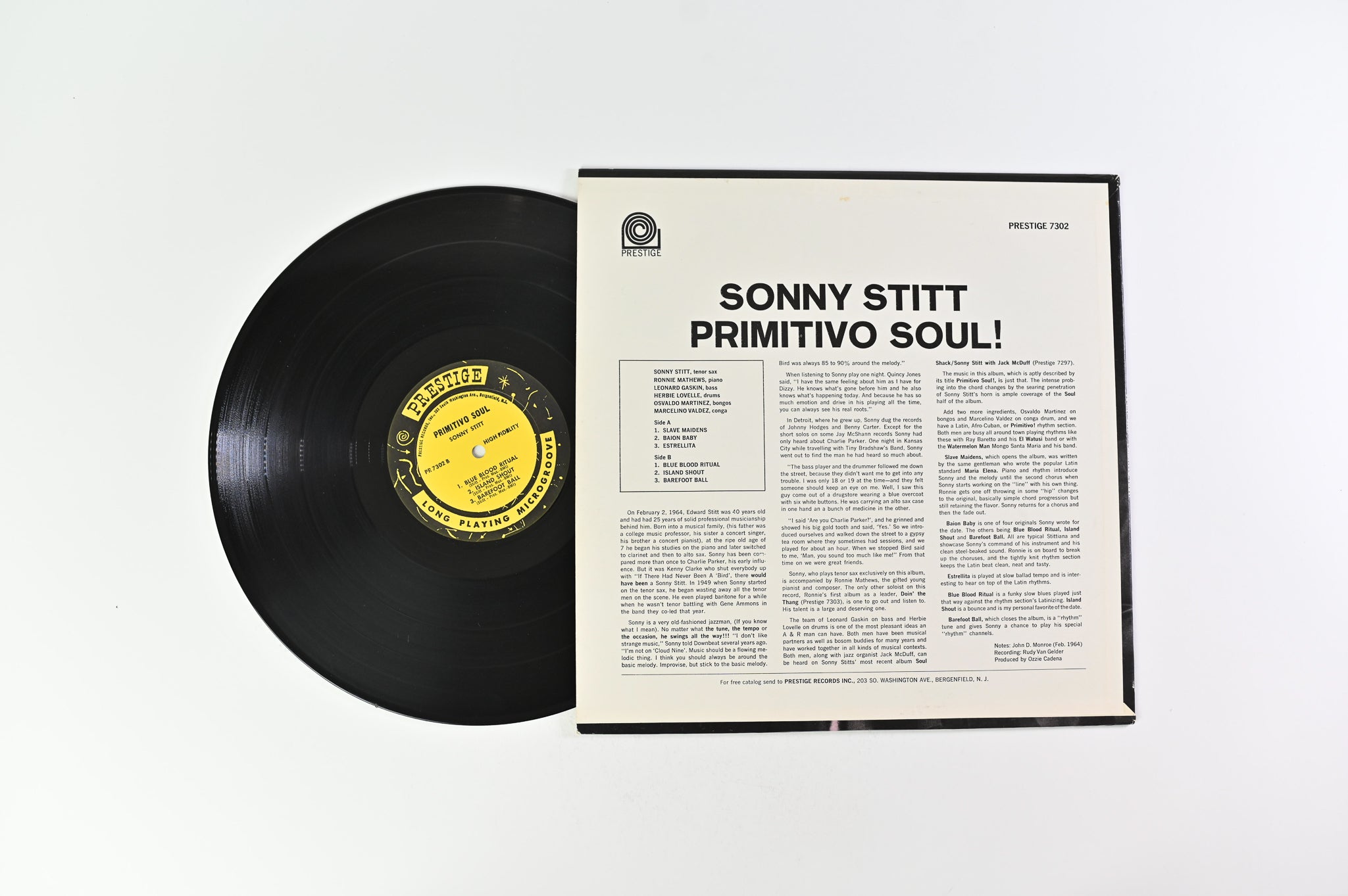 Sonny Stitt - Primitivo Soul on Prestige Mono PR 7302 - RVG