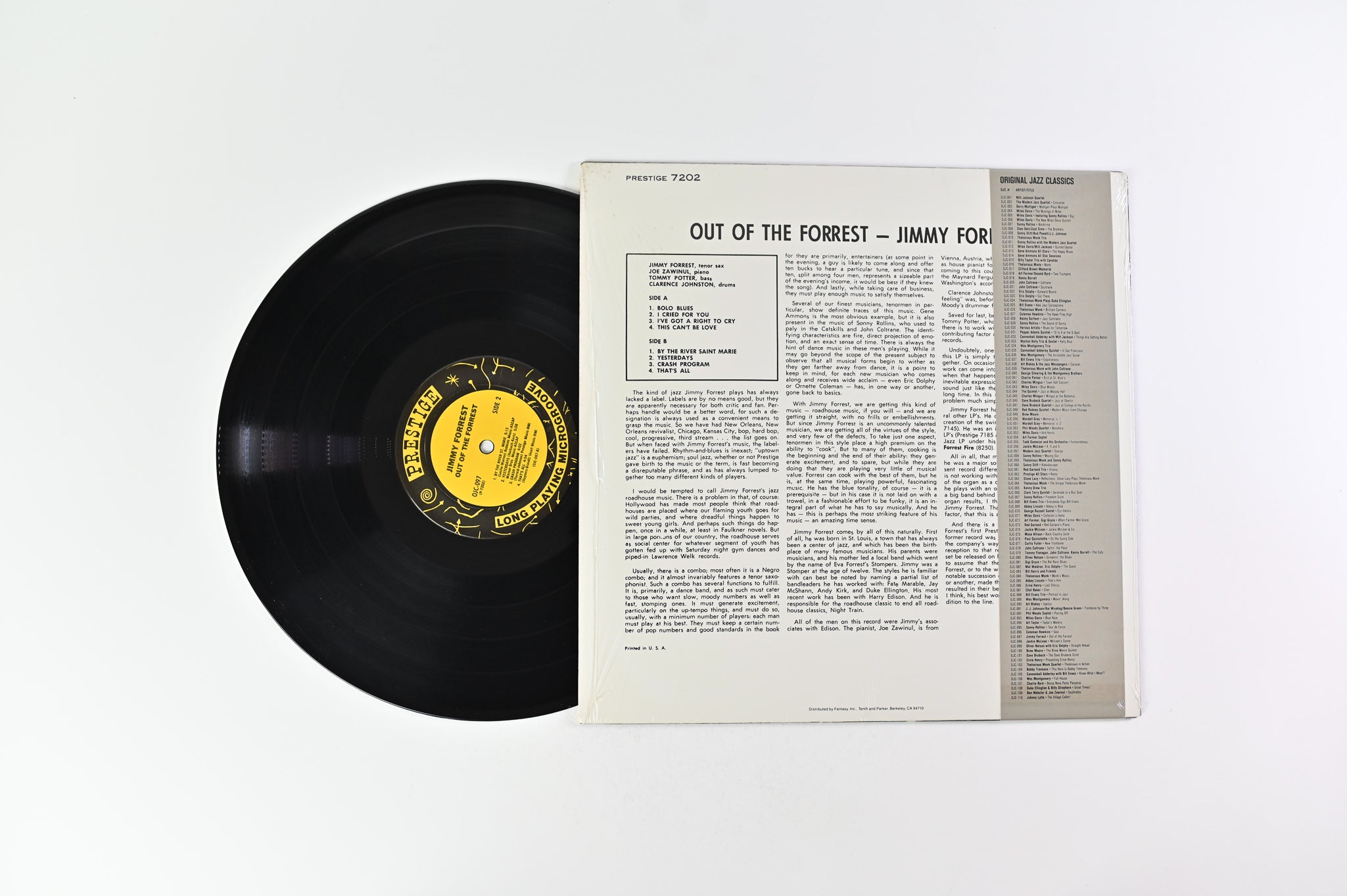 Jimmy Forrest - Out Of The Forrest on Original Jazz Classics