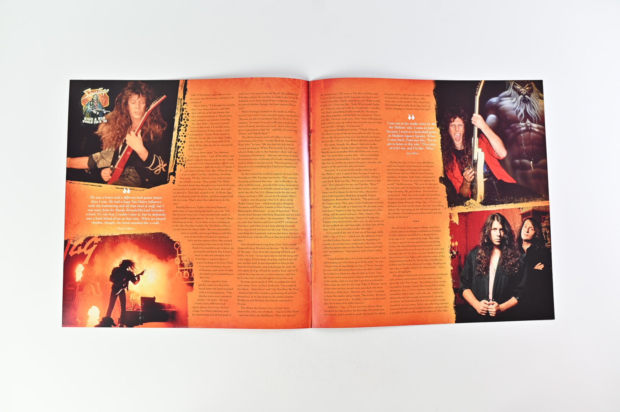 Savatage - Ghost In The Ruins - A Tribute To Criss Oliva on Ear Music Classics - Orange & Black Marbled Vinyl