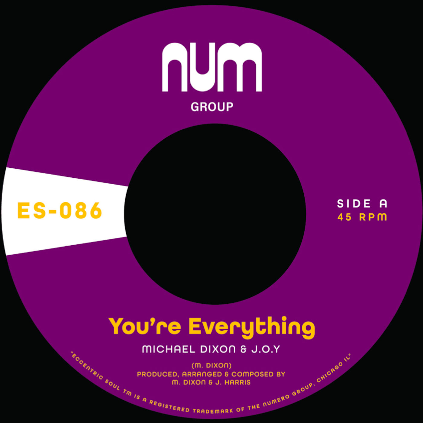Michael A. Dixon & J.O.Y. - You're Everything b/w You're All I Need [Purple Vinyl] [7"]