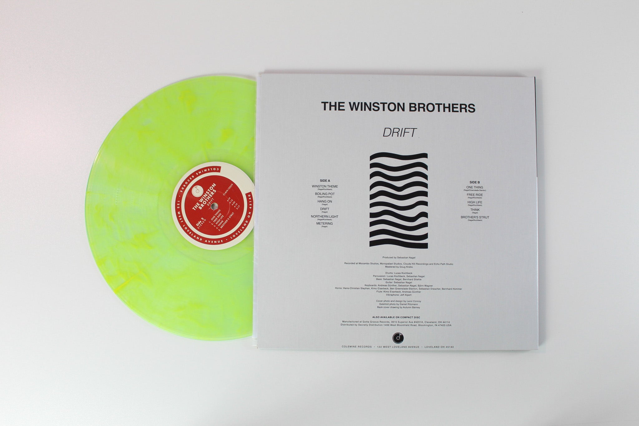 The Winston Brothers - Drift on Colemine Records - Colored Vinyl