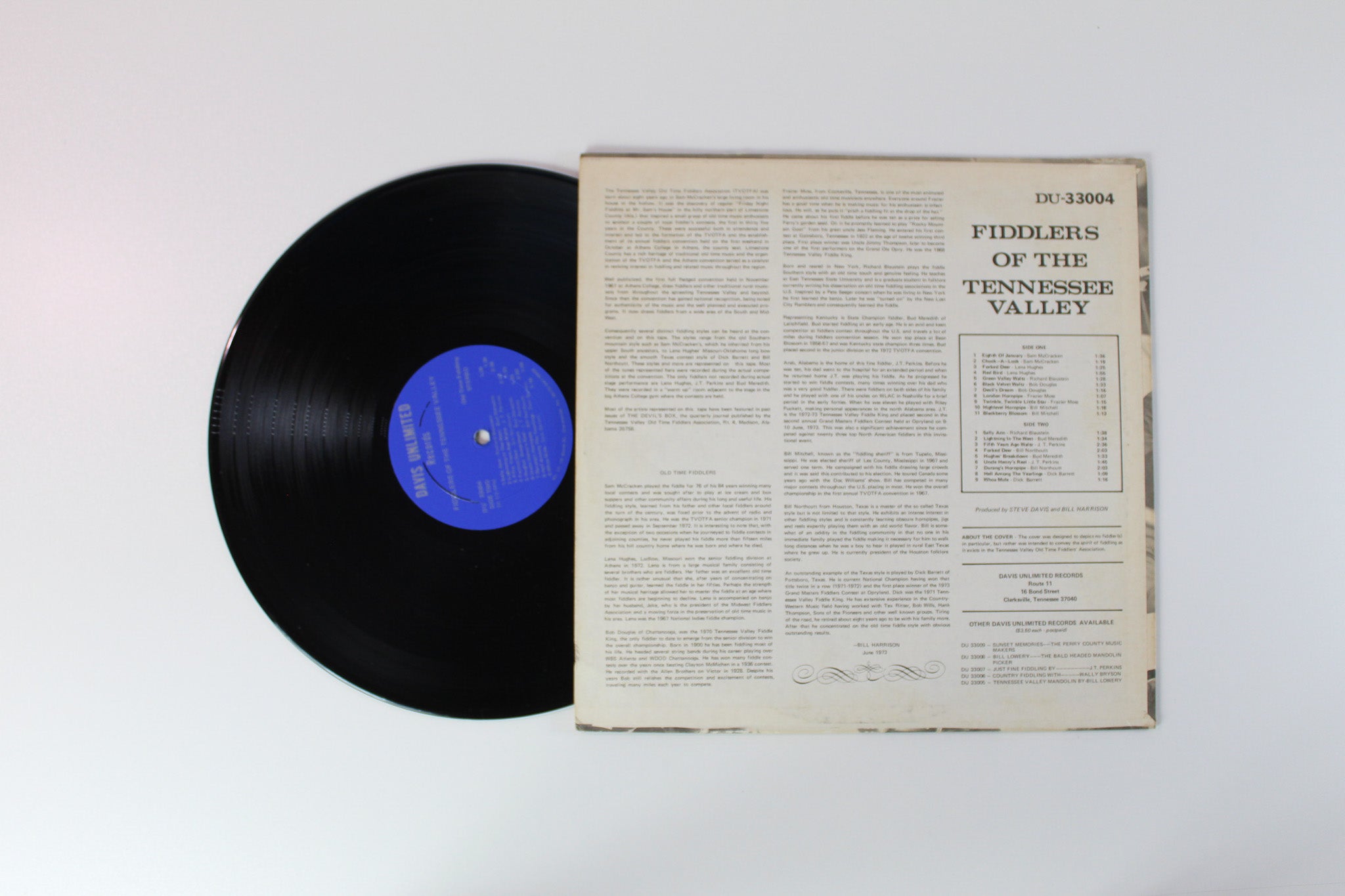 Various - Fiddlers Of The Tennessee Valley on Davis Unlimited