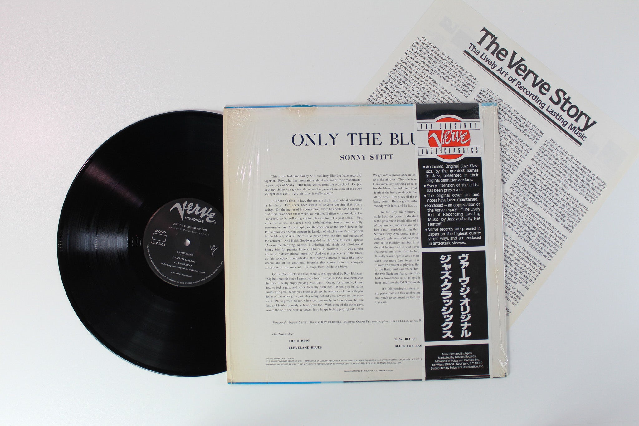 Sonny Stitt - Only The Blues on Verve Records - Japanese pressing
