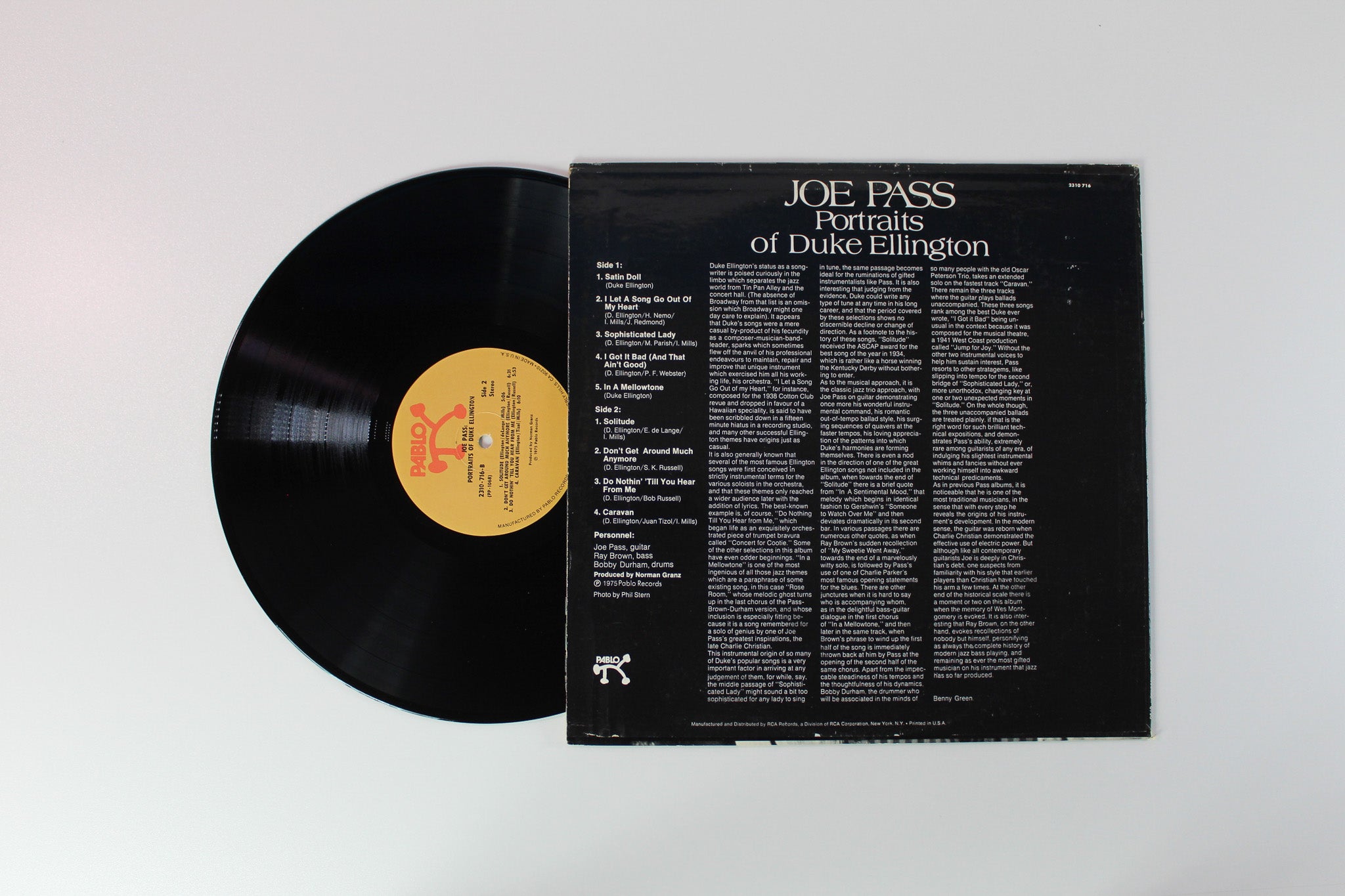 Joe Pass - Portraits Of Duke Ellington on Pablo Records