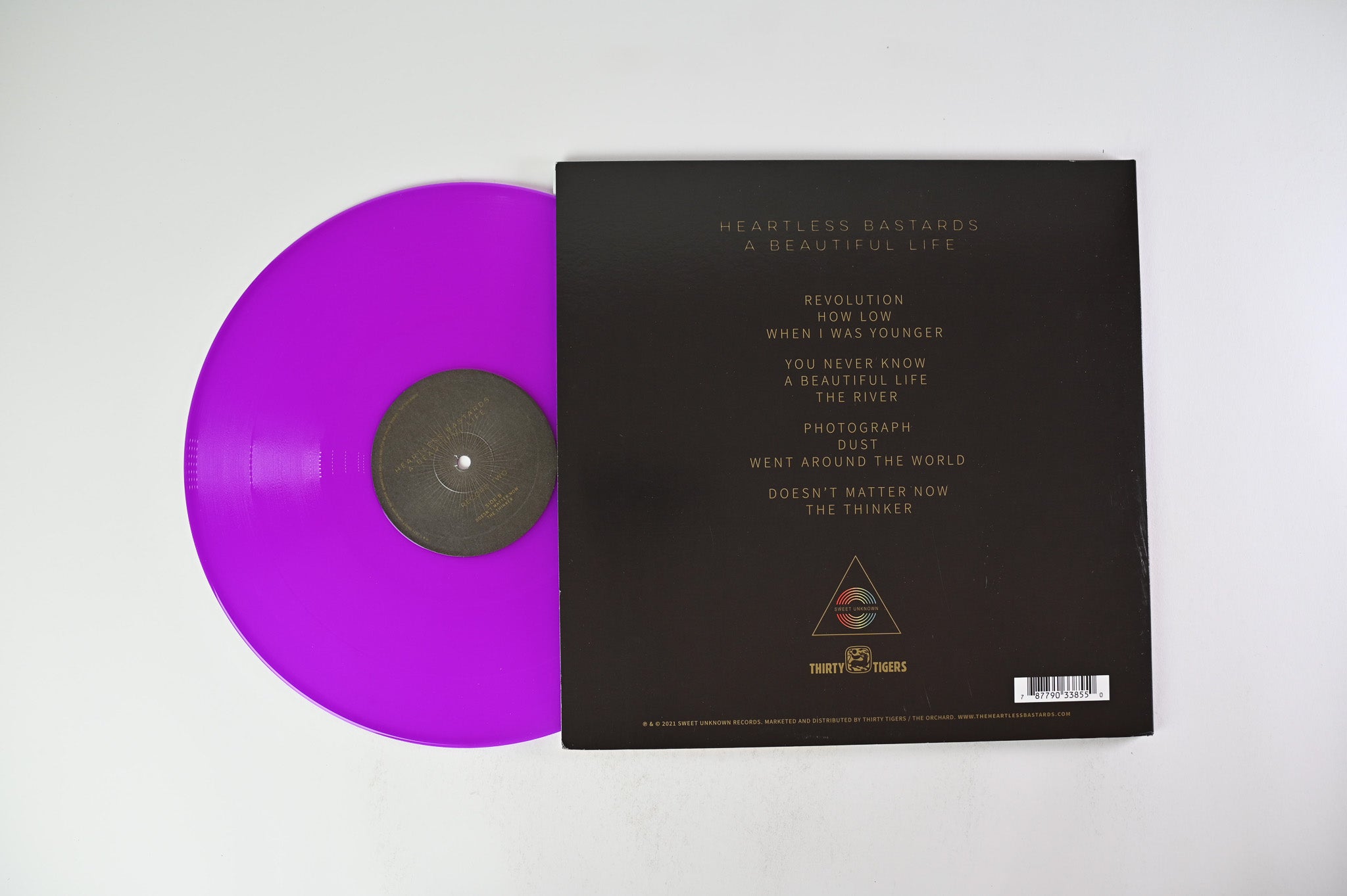 Heartless Bastards - A Beautiful Life on Sweet Unknown Thirty Tigers Violet Vinyl Signed