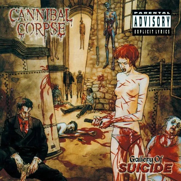Cannibal Corpse - Gallery Of Suicide [White & Red Splatter Vinyl]