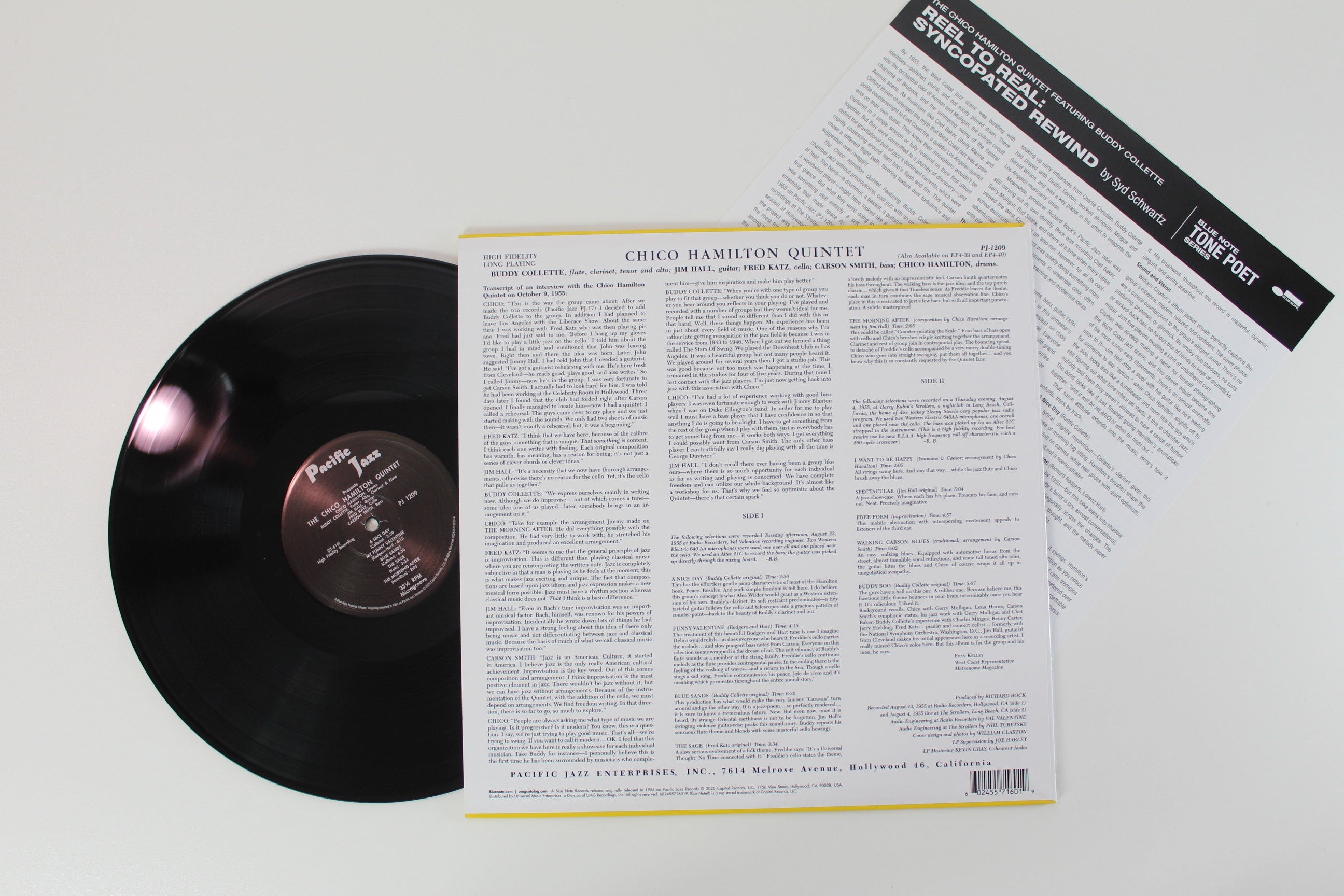 The Chico Hamilton Quintet - Chico Hamilton Quintet on Pacific Jazz/Blue Note Tone Poet Series Reissue