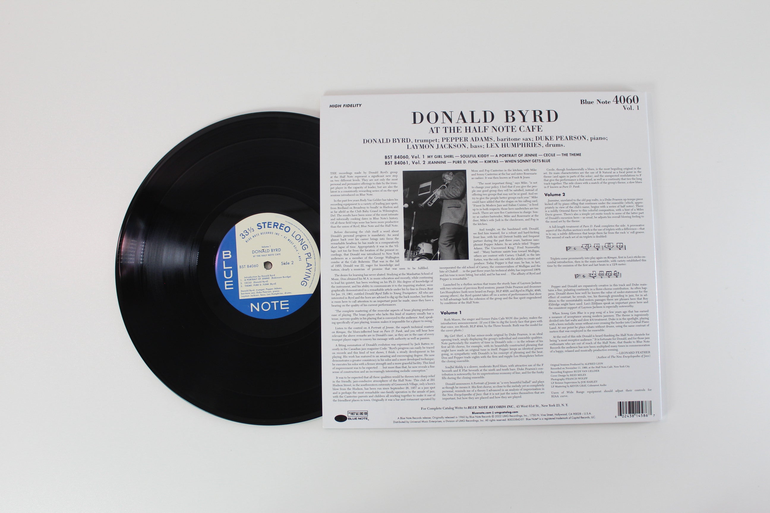 Donald Byrd - At The Half Note Cafe Volume 1 on Blue Note Tone Poet Series Reissue