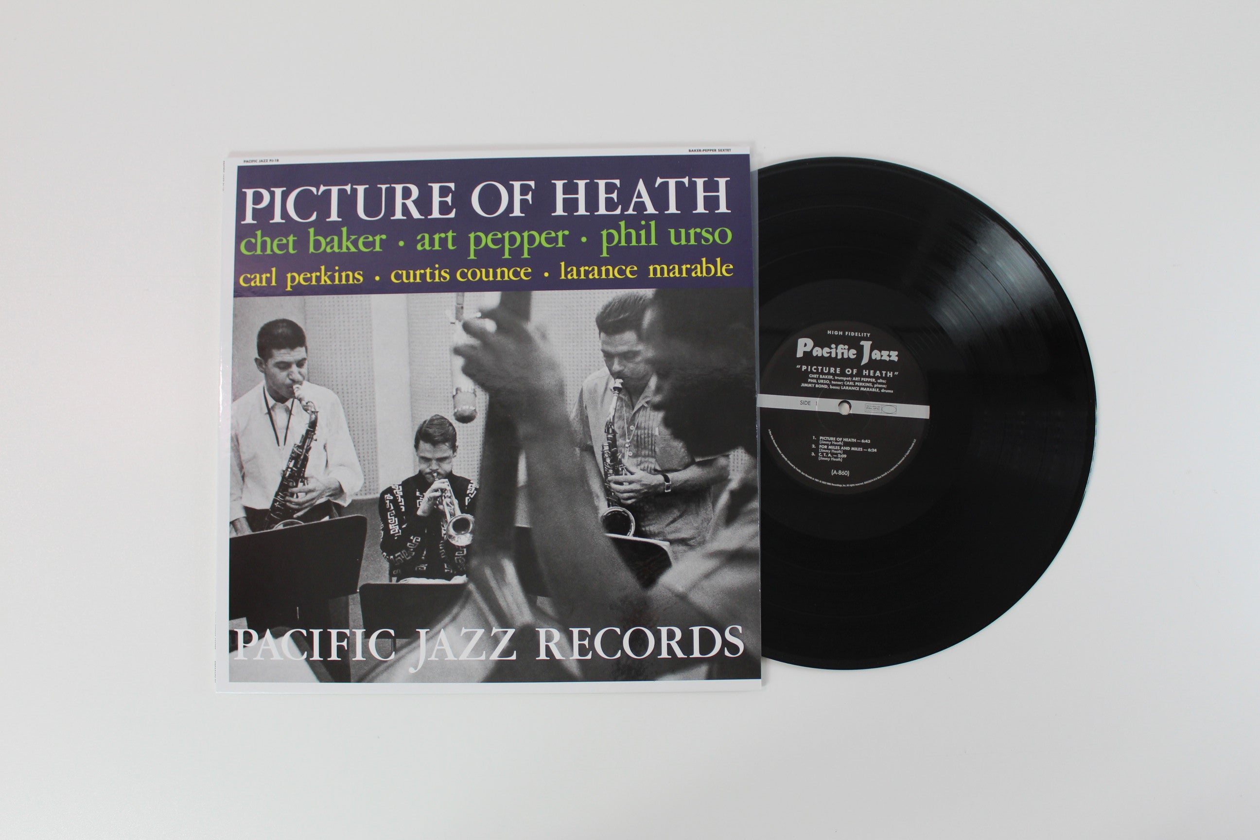 Chet Baker, Art Pepper, Phil Urso - Picture Of Heath on Pacific Jazz/Blue Note Tone Pet Series Reissue