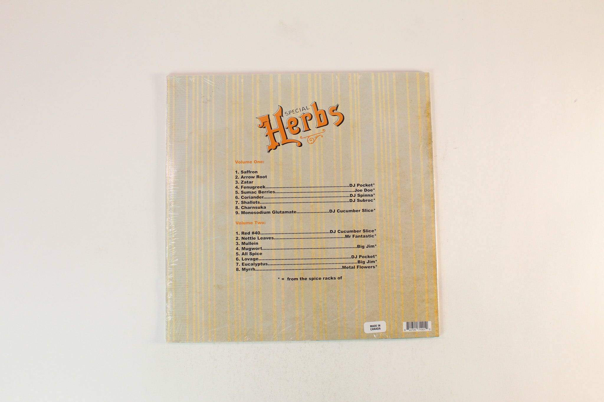 Metal Fingers - Special Herbs Vols 1&2 on Nature Sounds Reissue Sealed