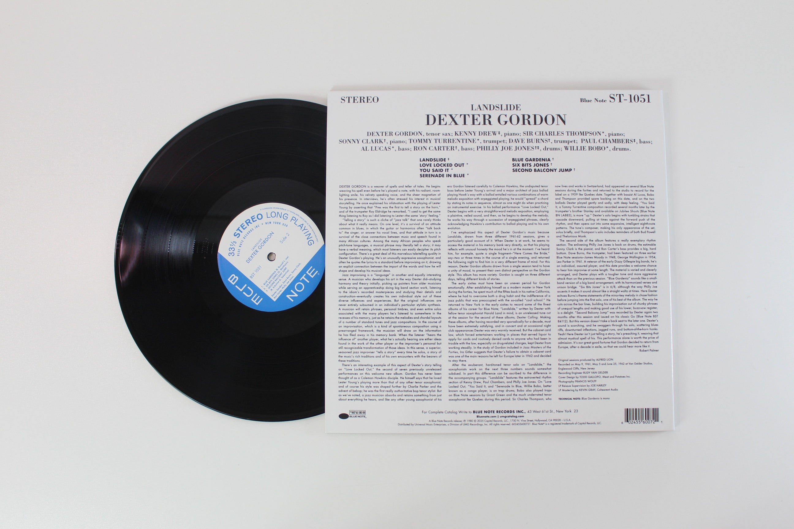 Dexter Gordon - Landslide On Blue Note Tone Poet Series Reissue
