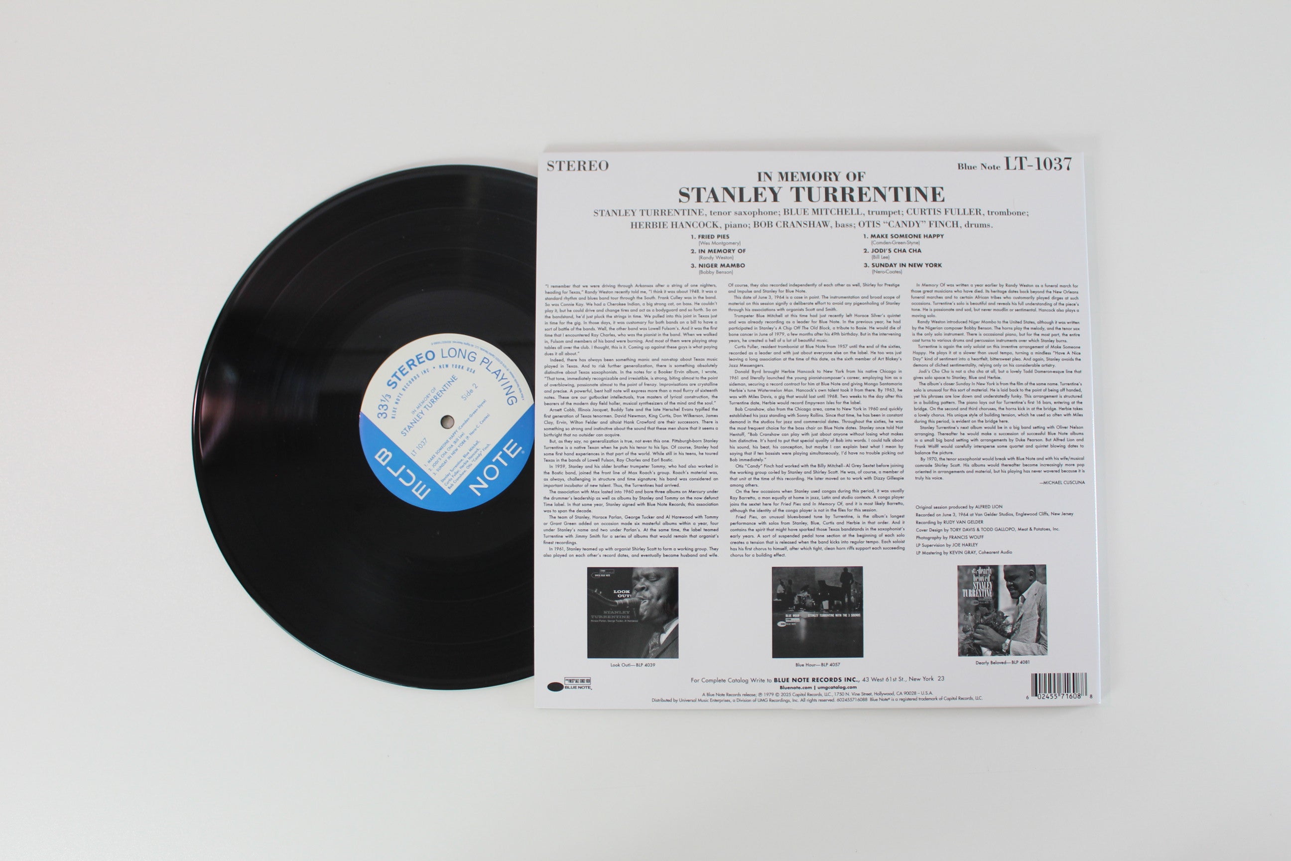 Stanley Turrentine - In Memory Of on Blue Note Tone Poet Series Reissue