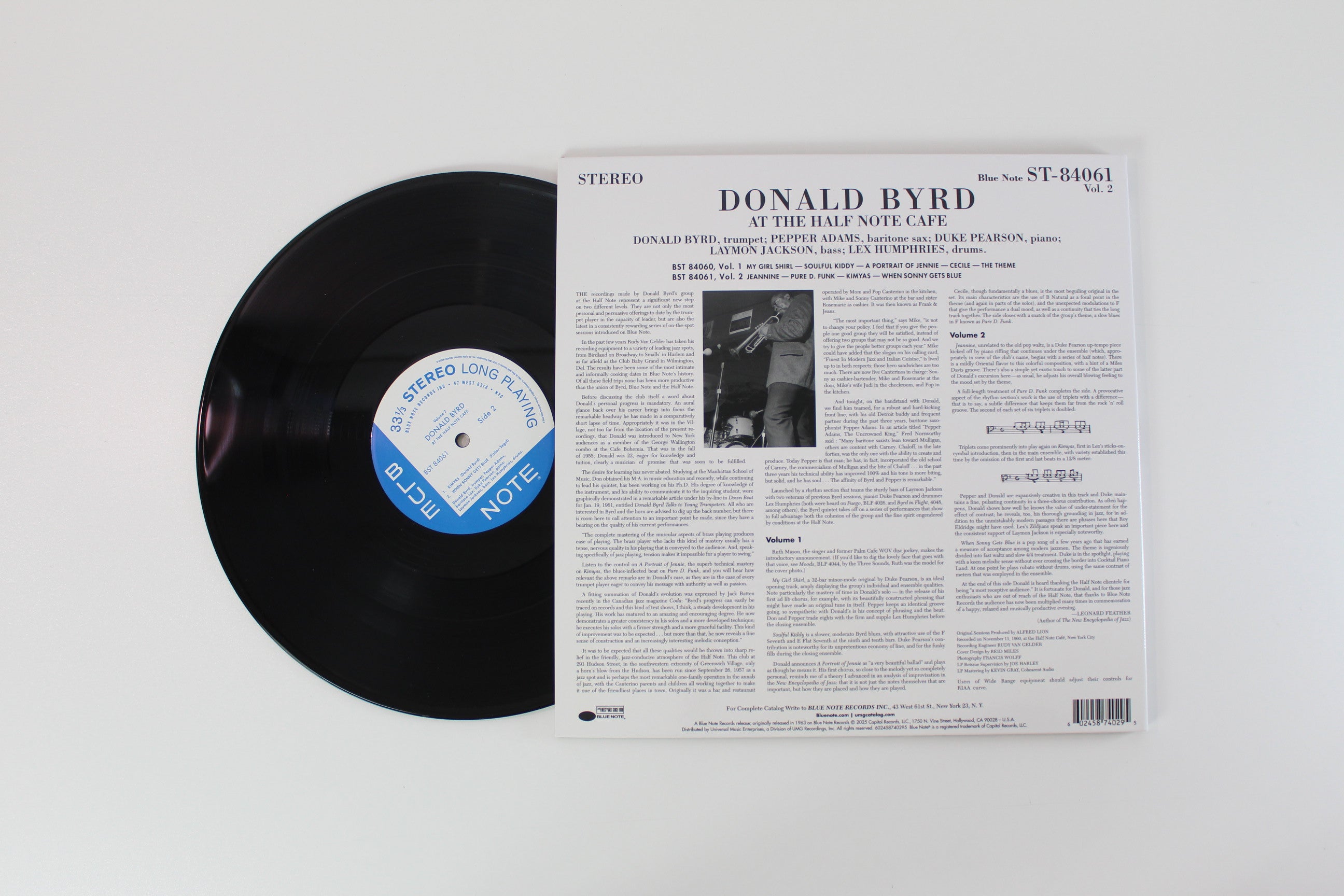Donald Byrd - At The Half Note Cafe Volume 2 on Blue Note Tone Poet Series Reissue