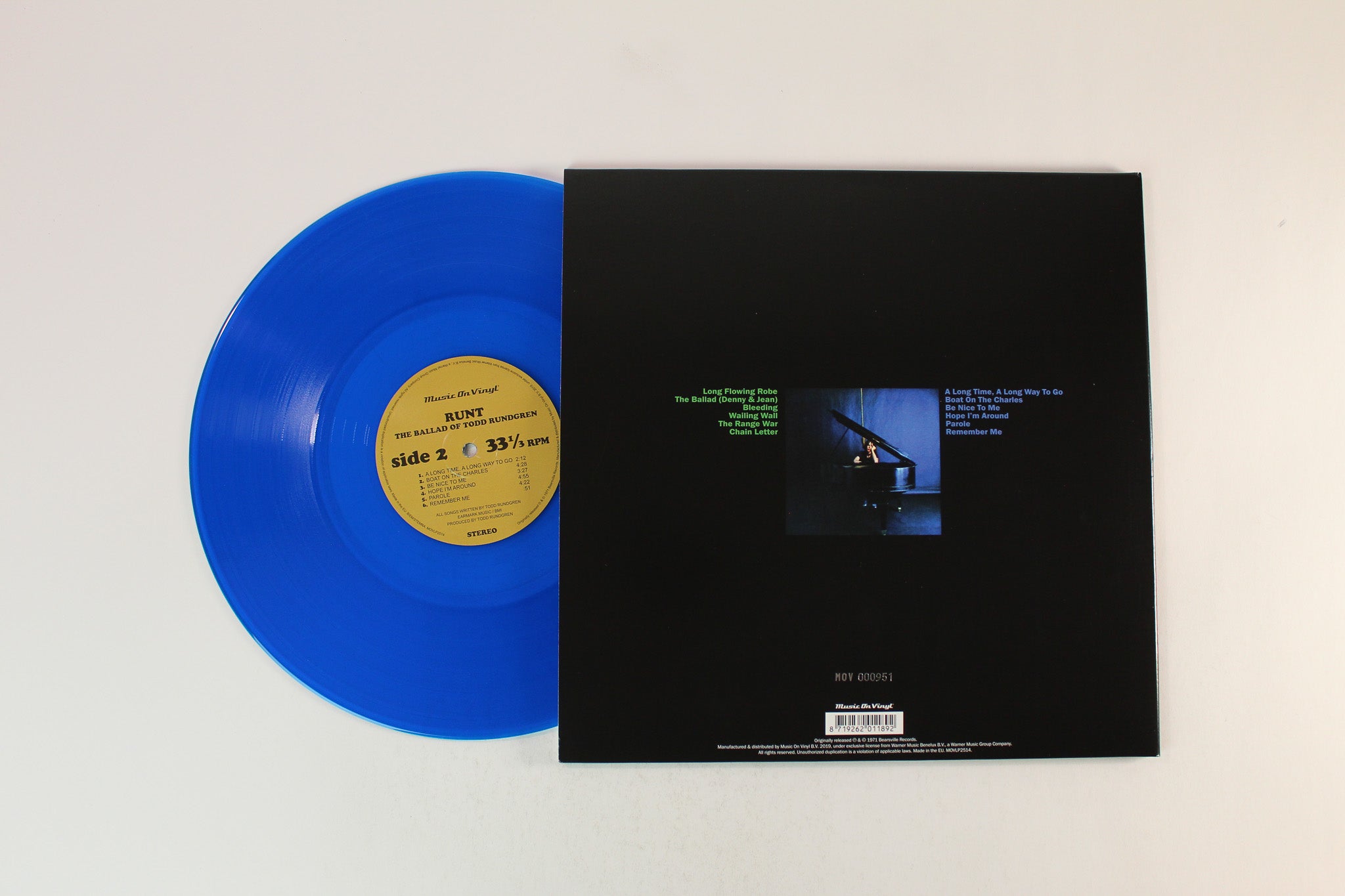 Todd Rundgren - Runt. The Ballad Of Todd Rundgren on Music on Vinyl Ltd Numbered Blue Vinyl Reissue