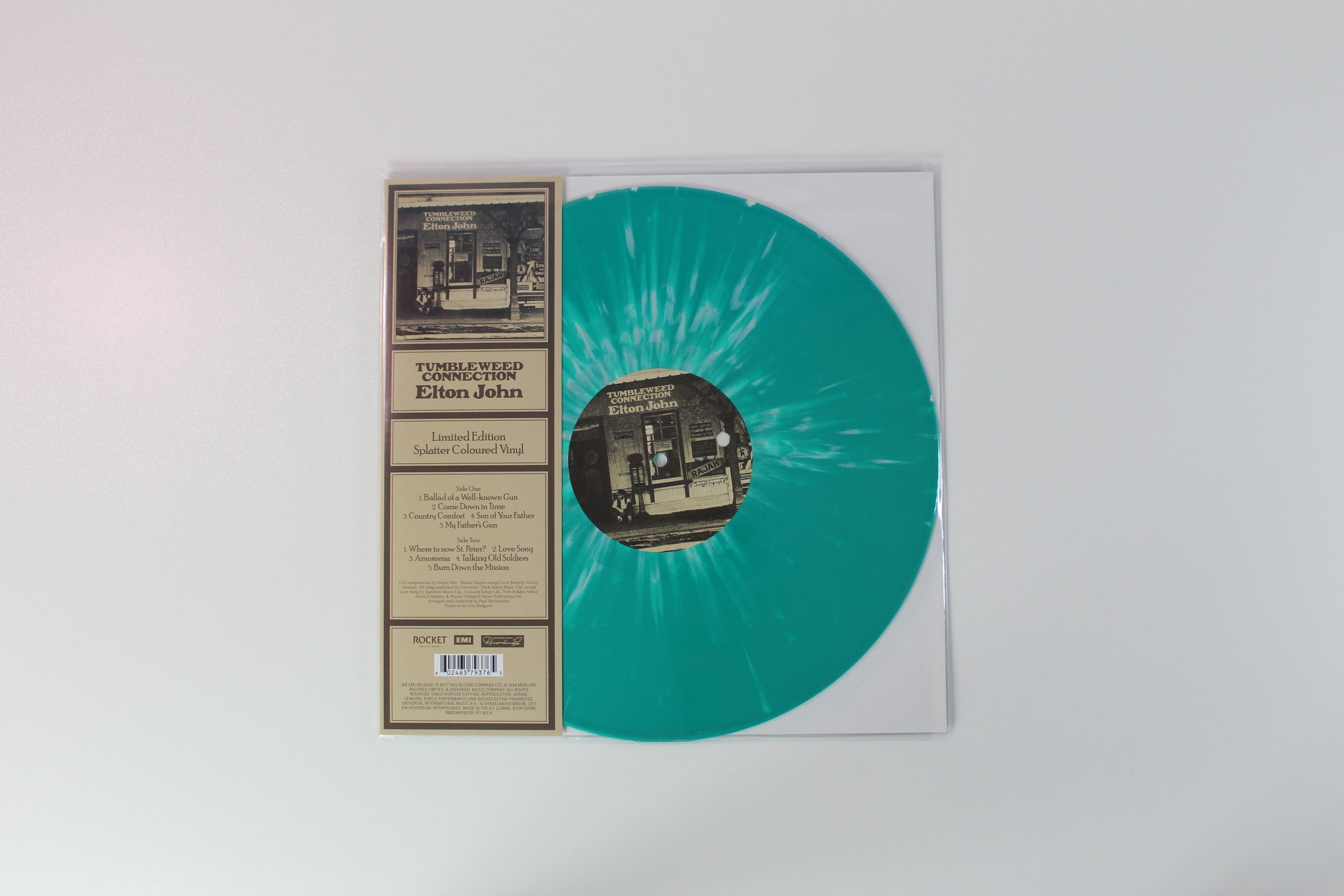 Elton John - Tumbleweed Connection Ltd. Reissue Green Splatter Vinyl on Rocket Entertainment