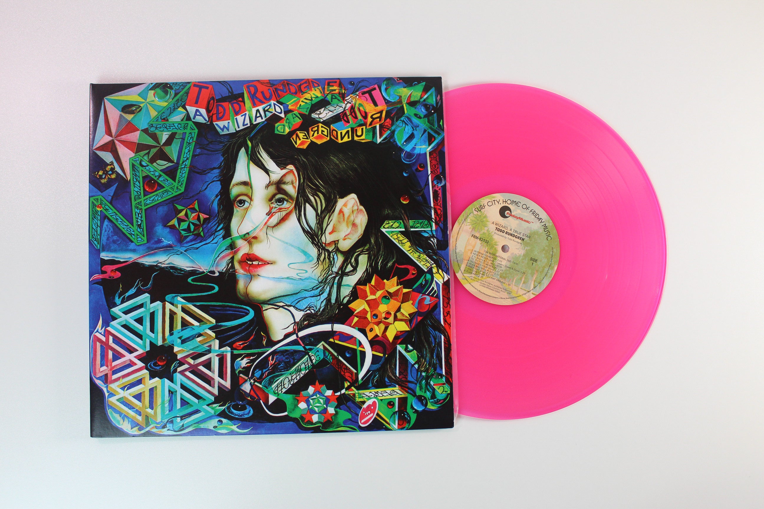 Todd Rundgren - A Wizard, A True Star on Friday Music Transparent Magenta Vinyl Reissue