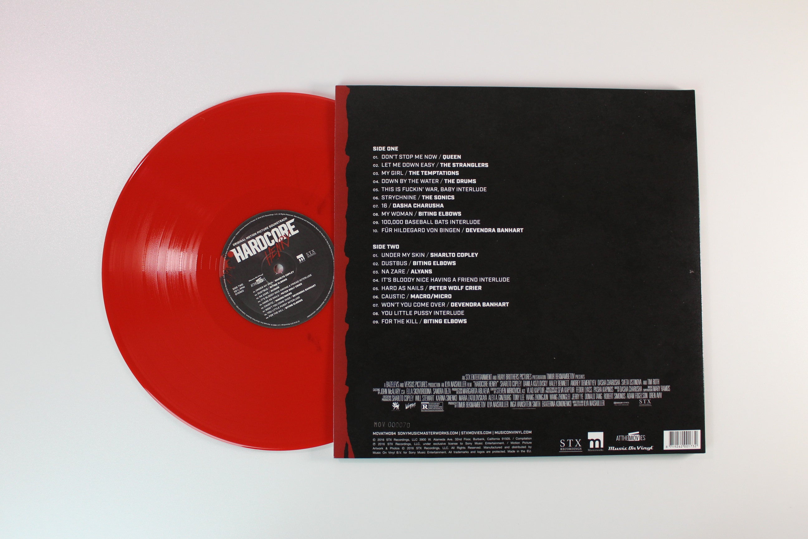 Various - Hardcore Henry (Original Motion Picture Soundtrack) on Music on Vinyl Ltd Numbered Red Vinyl
