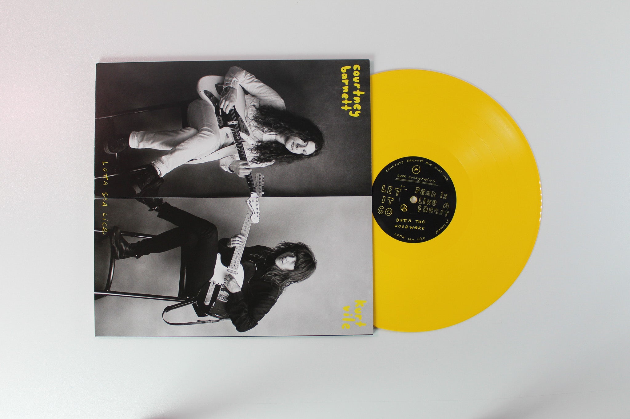 Courtney Barnett and Kurt Vile - Lotta Sea Lice on Milk Records Ltd Yellow