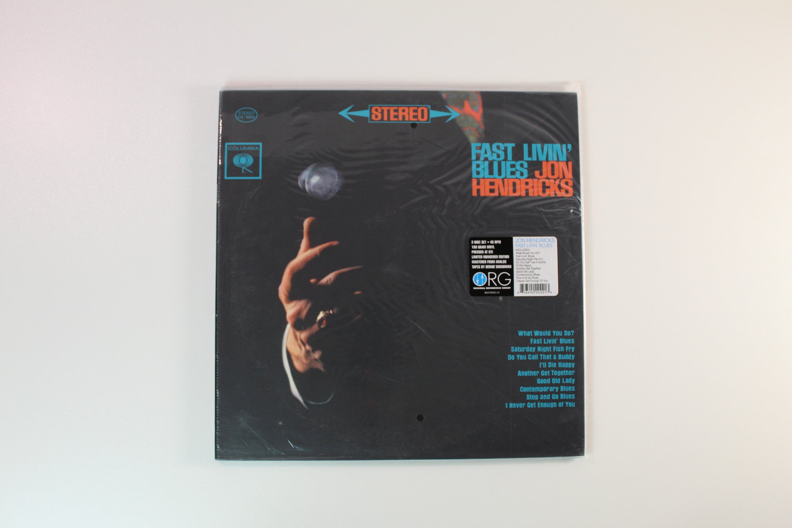 Jon Hendricks - Fast Livin' Blues on ORG Ltd Numbered 180 Gram Reissue