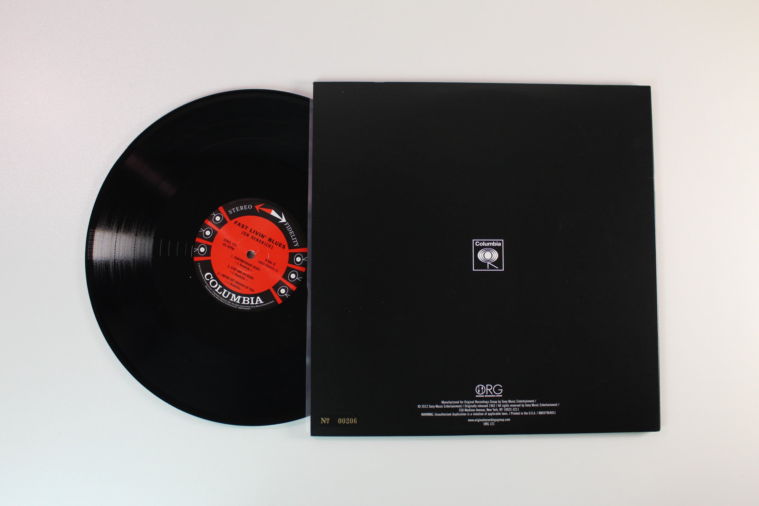 Jon Hendricks - Fast Livin' Blues on ORG Ltd Numbered 180 Gram Reissue