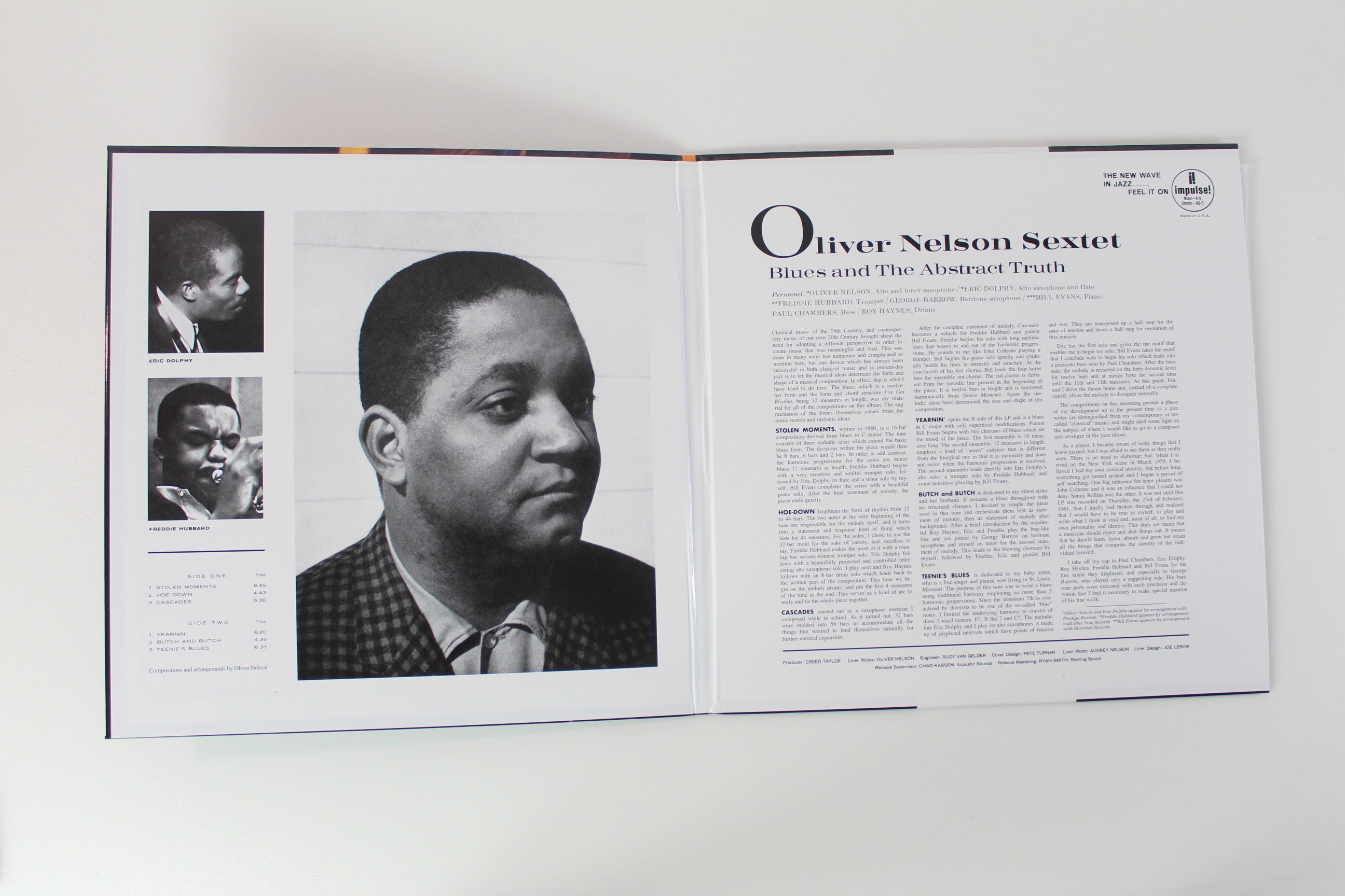 Oliver Nelson - The Blues And The Abstract Truth on Impulse! Acoustic Sounds Series Reissue