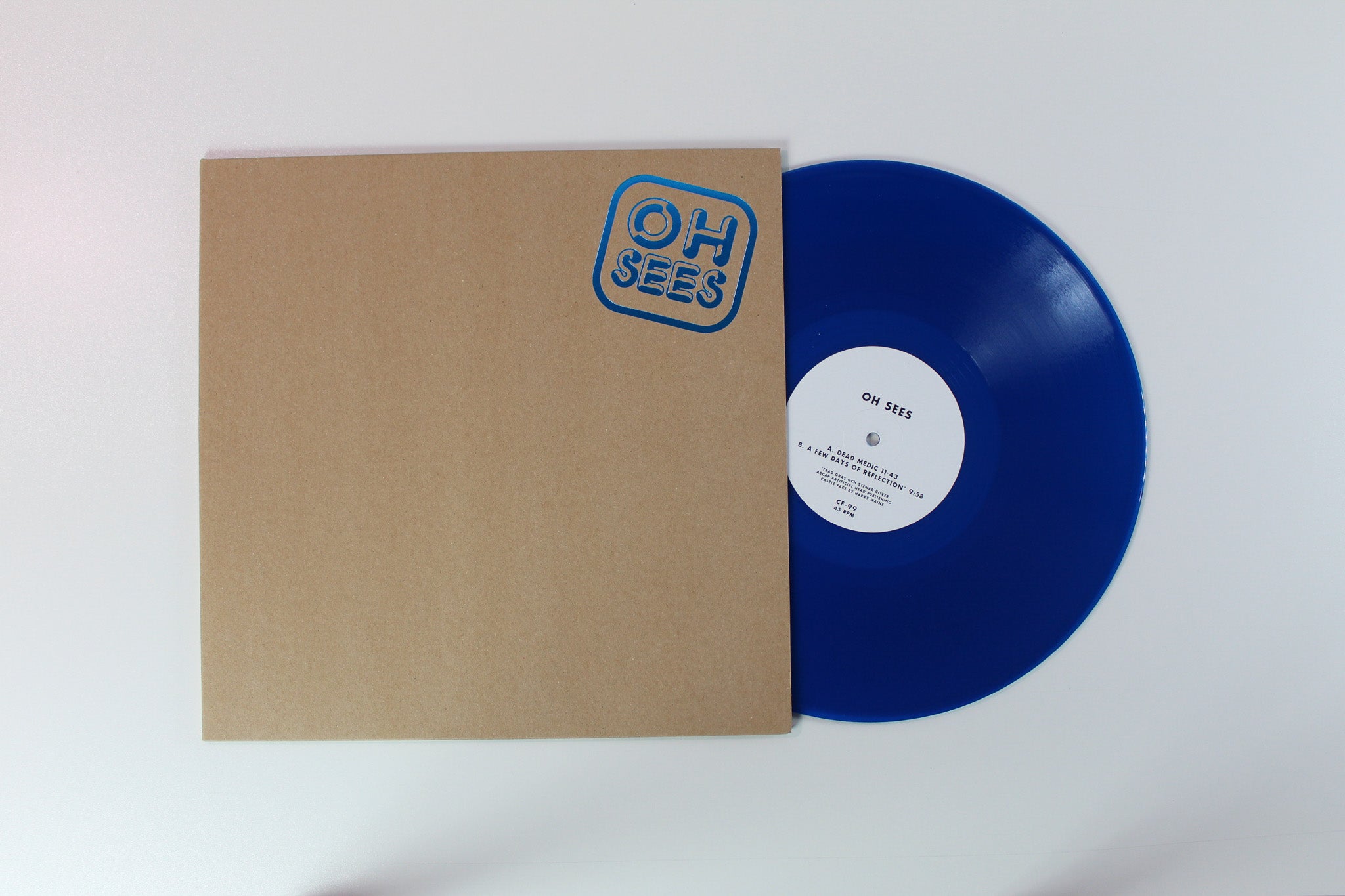Thee Oh Sees - Dead Medic on Castle Face 12" 45 RPM Blue Translucent