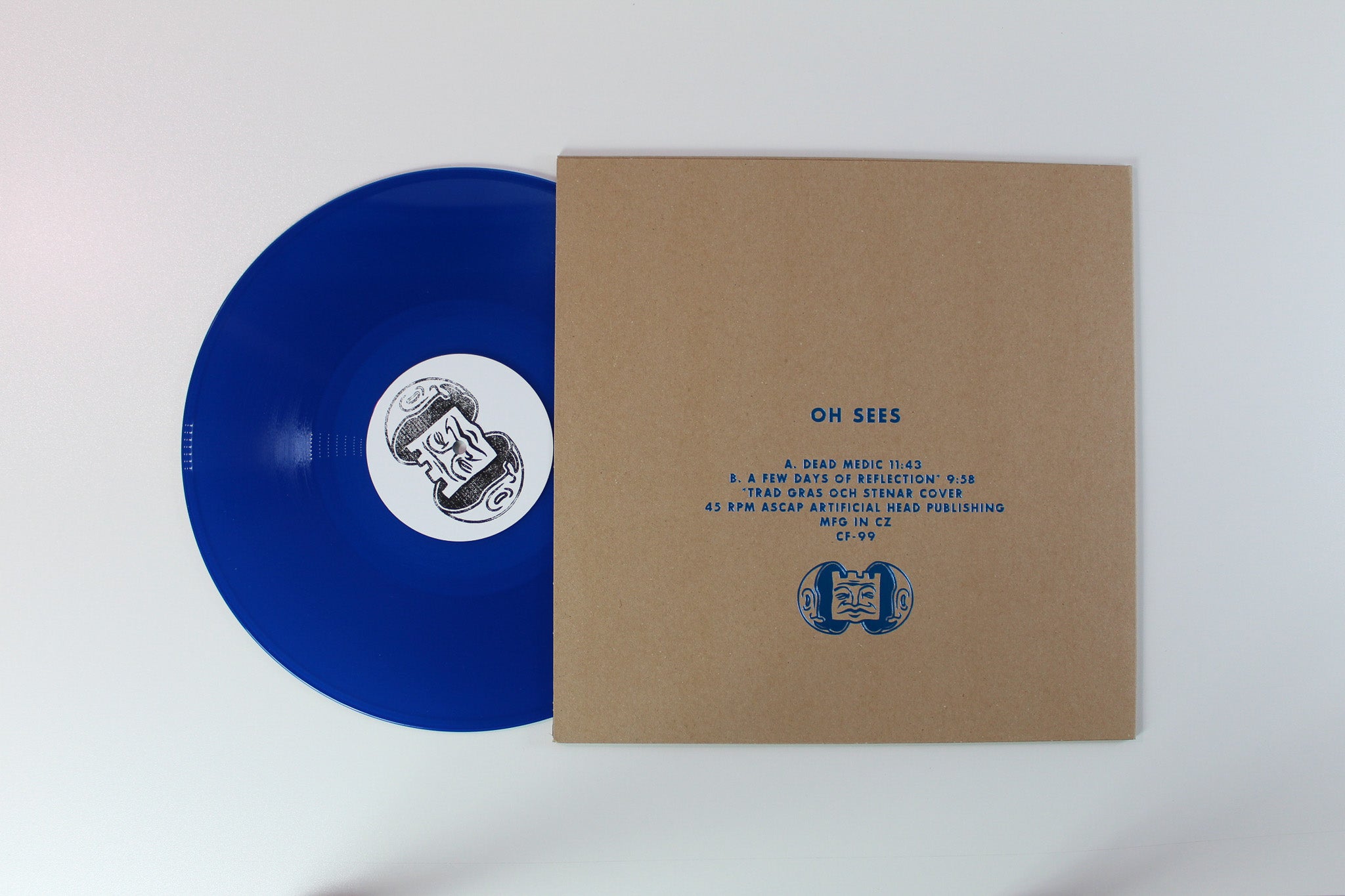 Thee Oh Sees - Dead Medic on Castle Face 12" 45 RPM Blue Translucent