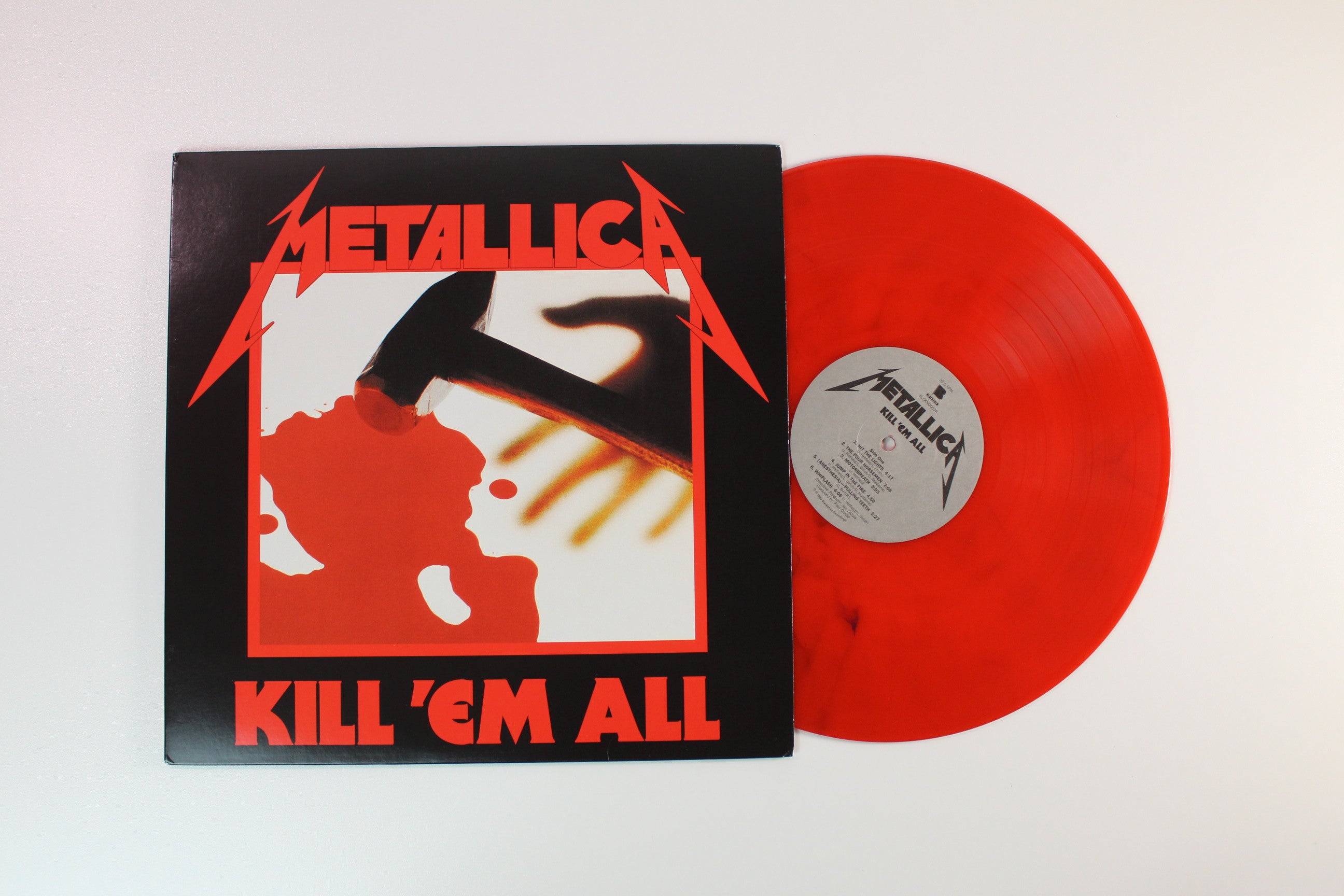 Metallica - Kill 'Em All on Blackened Ltd Red Furnace Vinyl Reissue