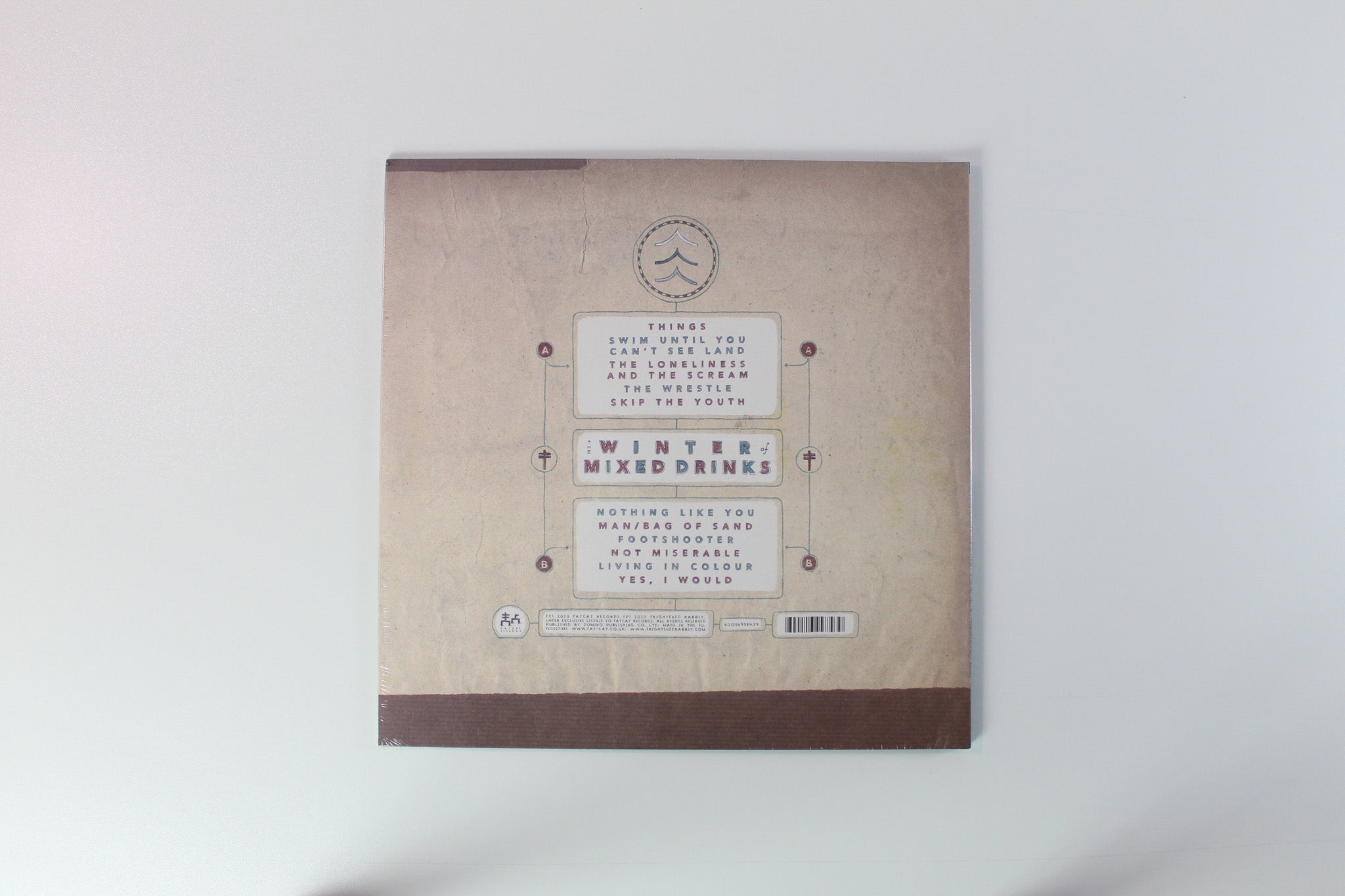 Frightened Rabbit - The Winter Of Mixed Drinks on FatCat Ice Blue Vinyl With 7" Sealed
