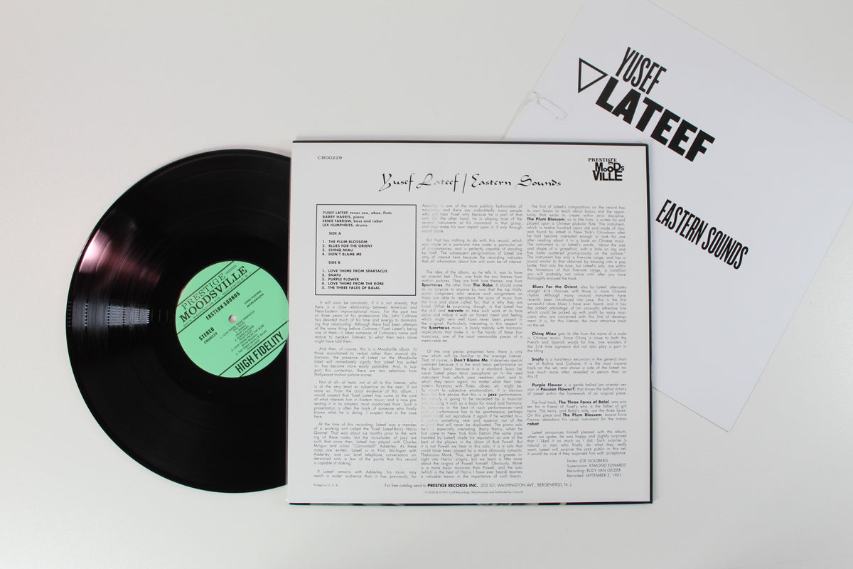 Yusef Lateef - Eastern Sounds on Craft Recordings / Moodsville - Limited Edition - Numbered - 180g - Box Set - Reissue