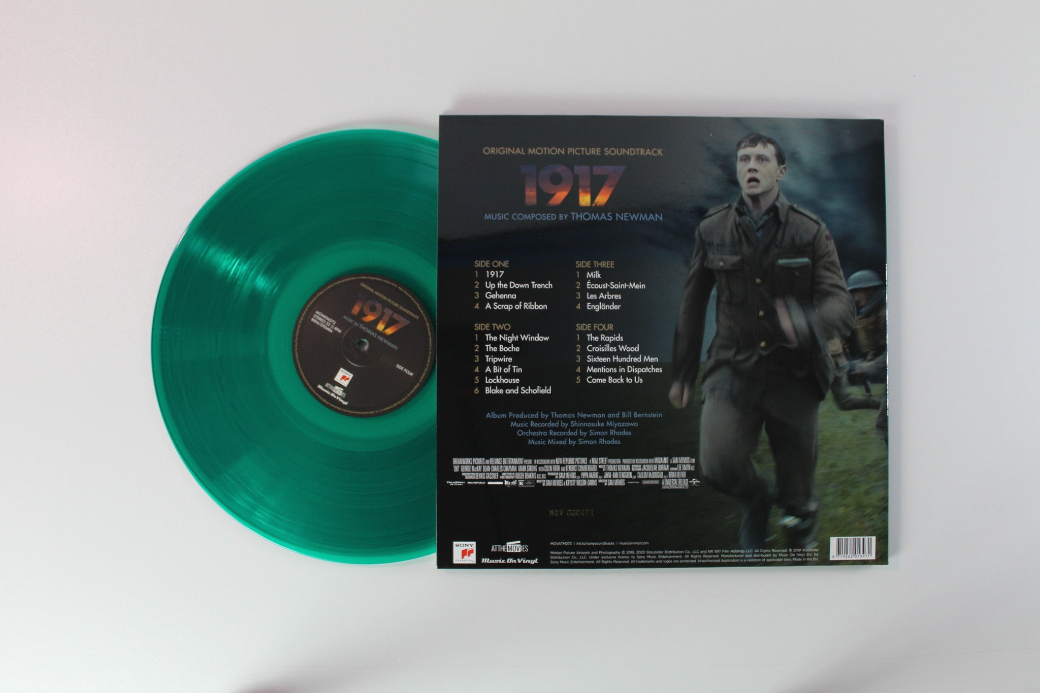 Thomas Newman - 1917 (Original Motion Picture Soundtrack) on Music on Vinyl Ltd Numbered Green Translucent Vinyl