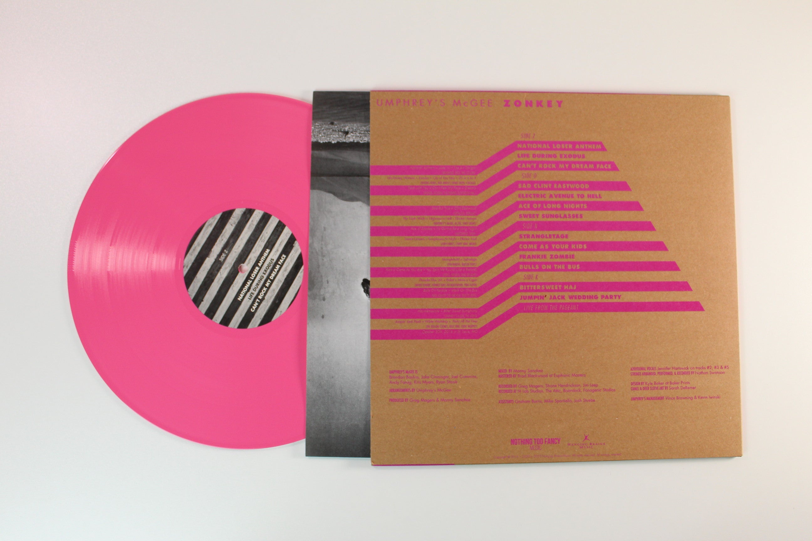 Umphrey's McGee - Zonkey on Nothing Too Fancy Ltd Bubblegum Pink Vinyl Reissue