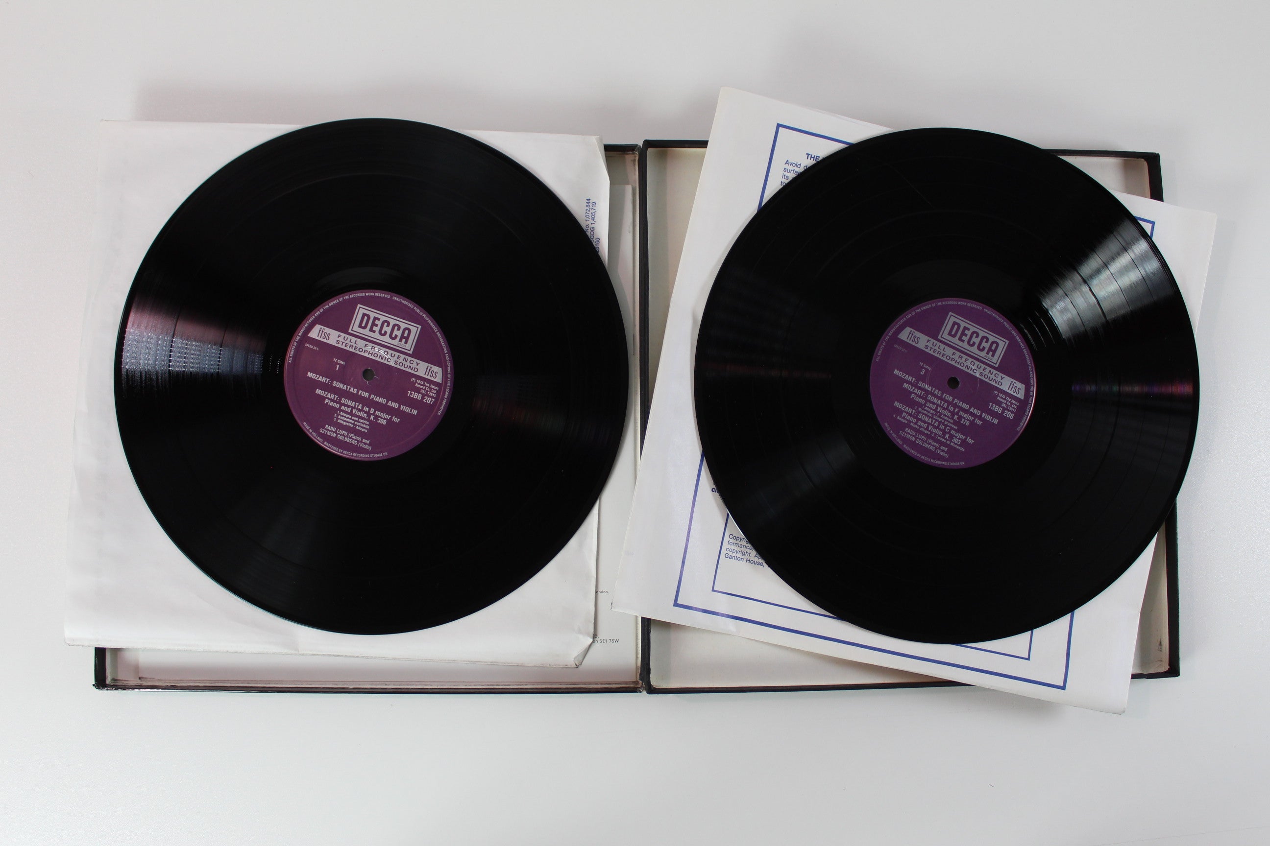 Wolfgang Amadeus Mozart: Radu Lupu & Szymon Goldberg - Sonatas For Piano And Violin on Decca UK Box Set