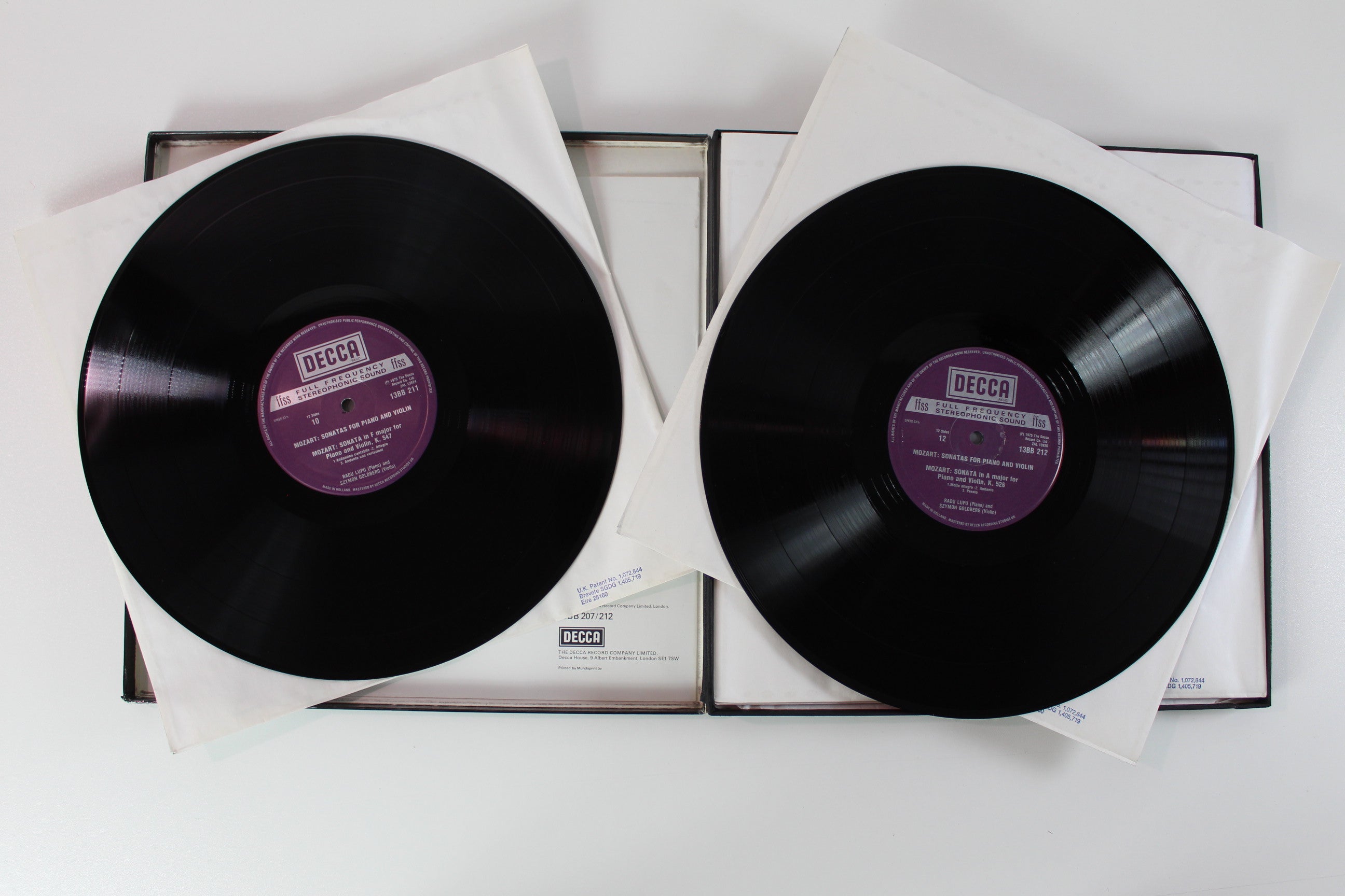 Wolfgang Amadeus Mozart: Radu Lupu & Szymon Goldberg - Sonatas For Piano And Violin on Decca UK Box Set